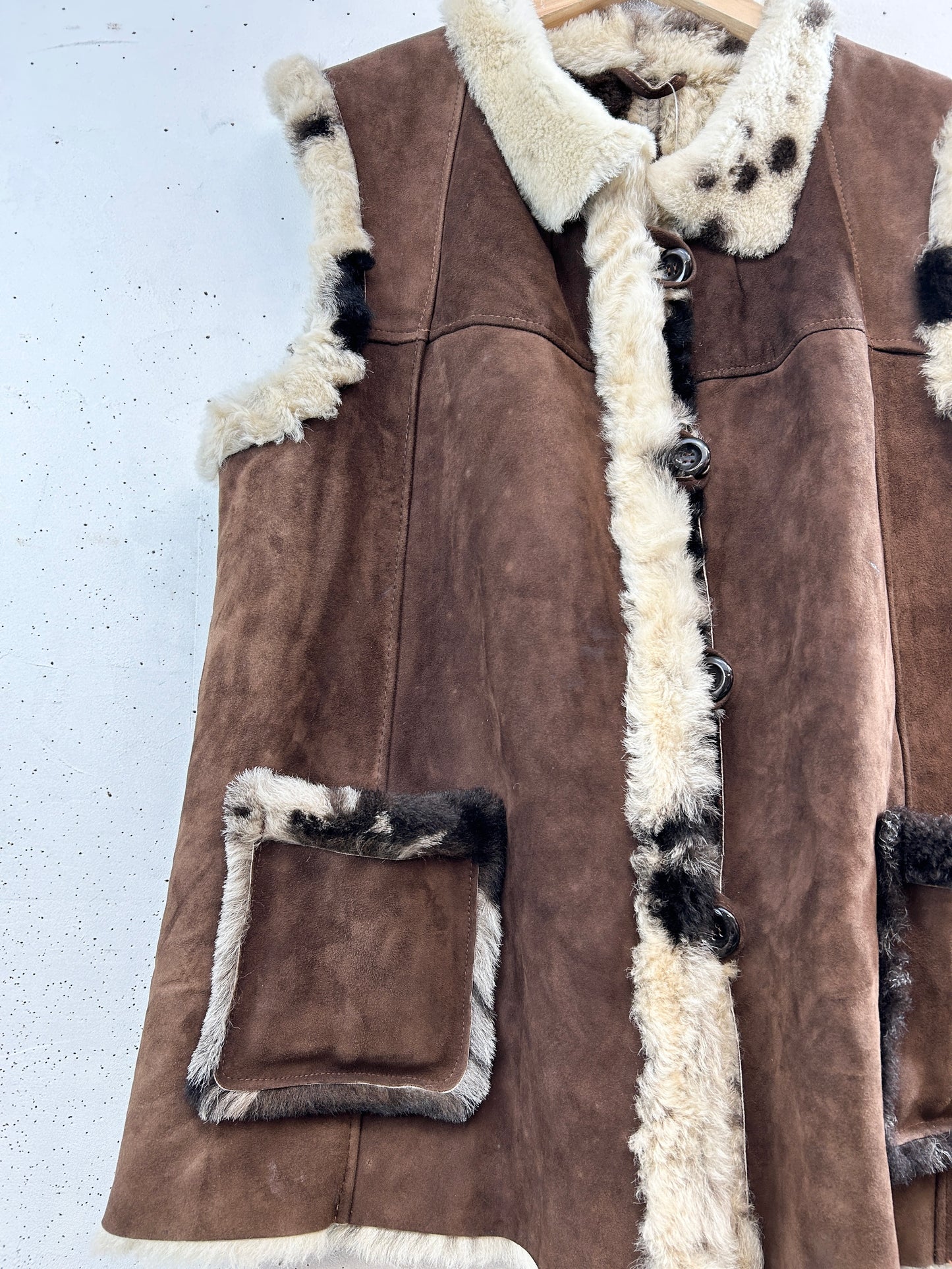 Vintage Mouton Vest [A31299]