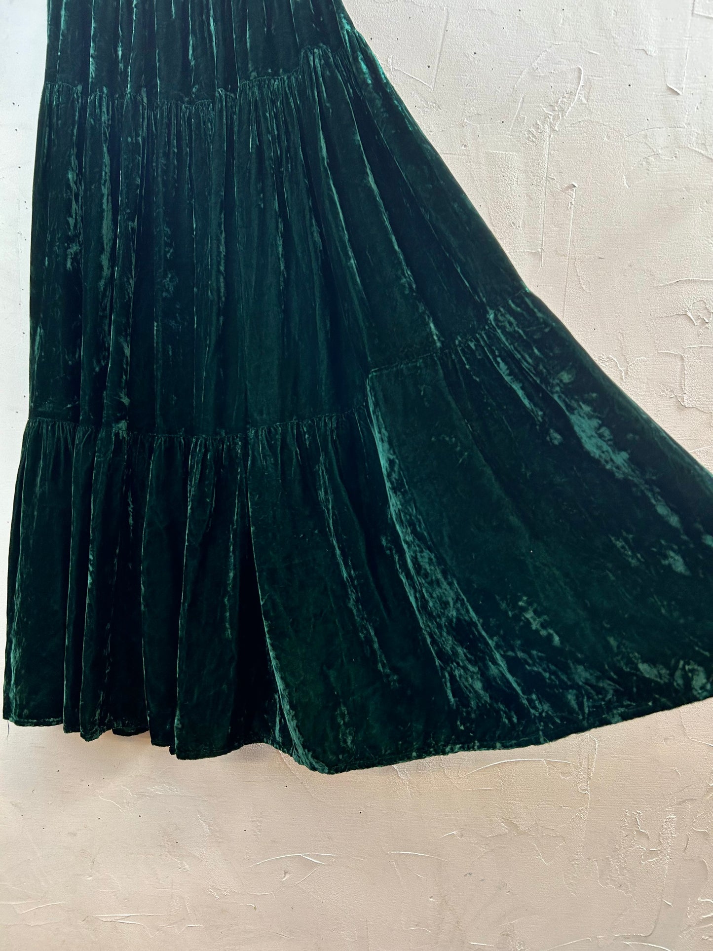 Vintage Velvet Skirt MADE IN USA [L29150]