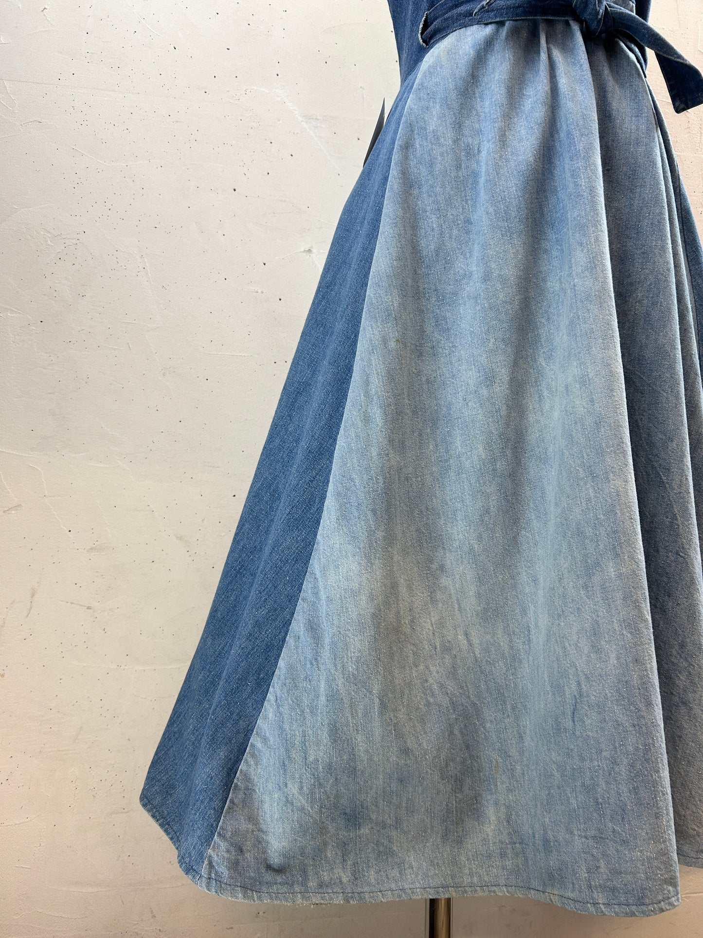 Vintage Dress '70s Denim [H30837]