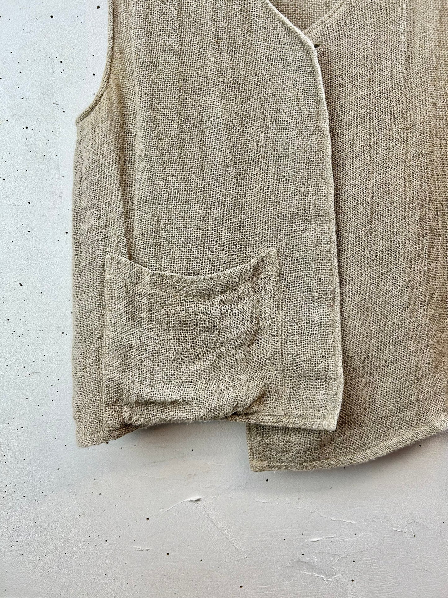 Vintage Linen Vest [G30754]