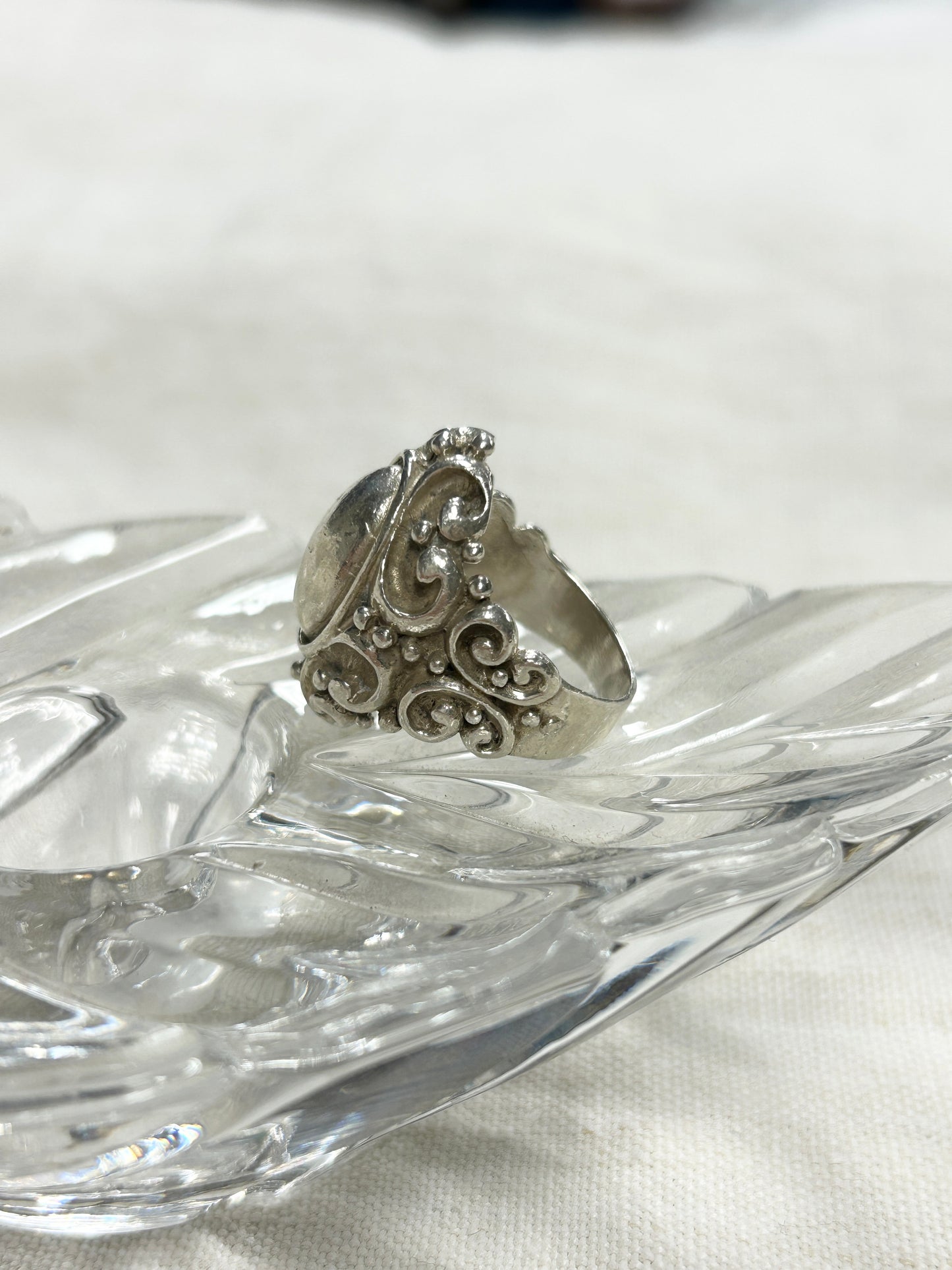 Vintage 925 Silver Ring[J30411]