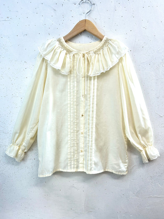 Vintage White Blouse [E32485]