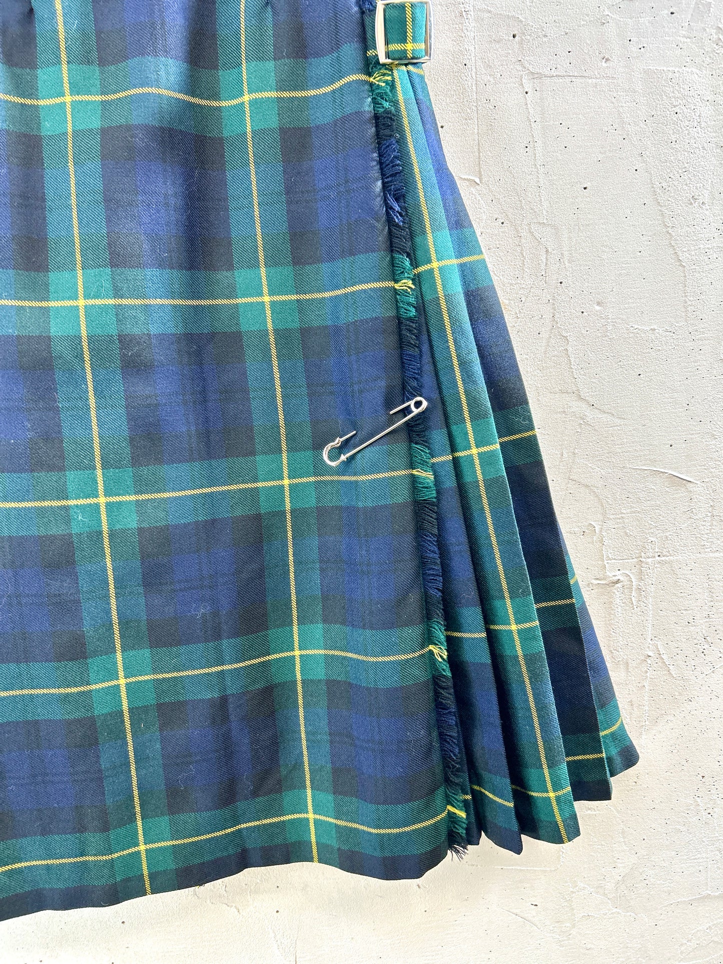 Vintage Plaid Skirt [K30767]