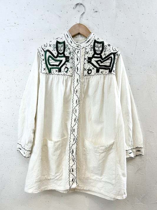 '70sVintage Embroidery Shirt HECHO EN MEXICO [H30903]