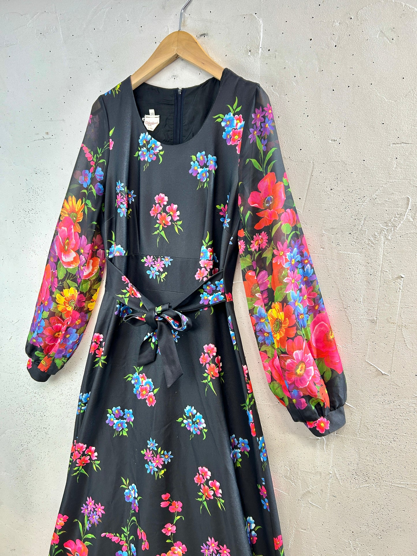’70s Vintage Flower Dress [H33674]