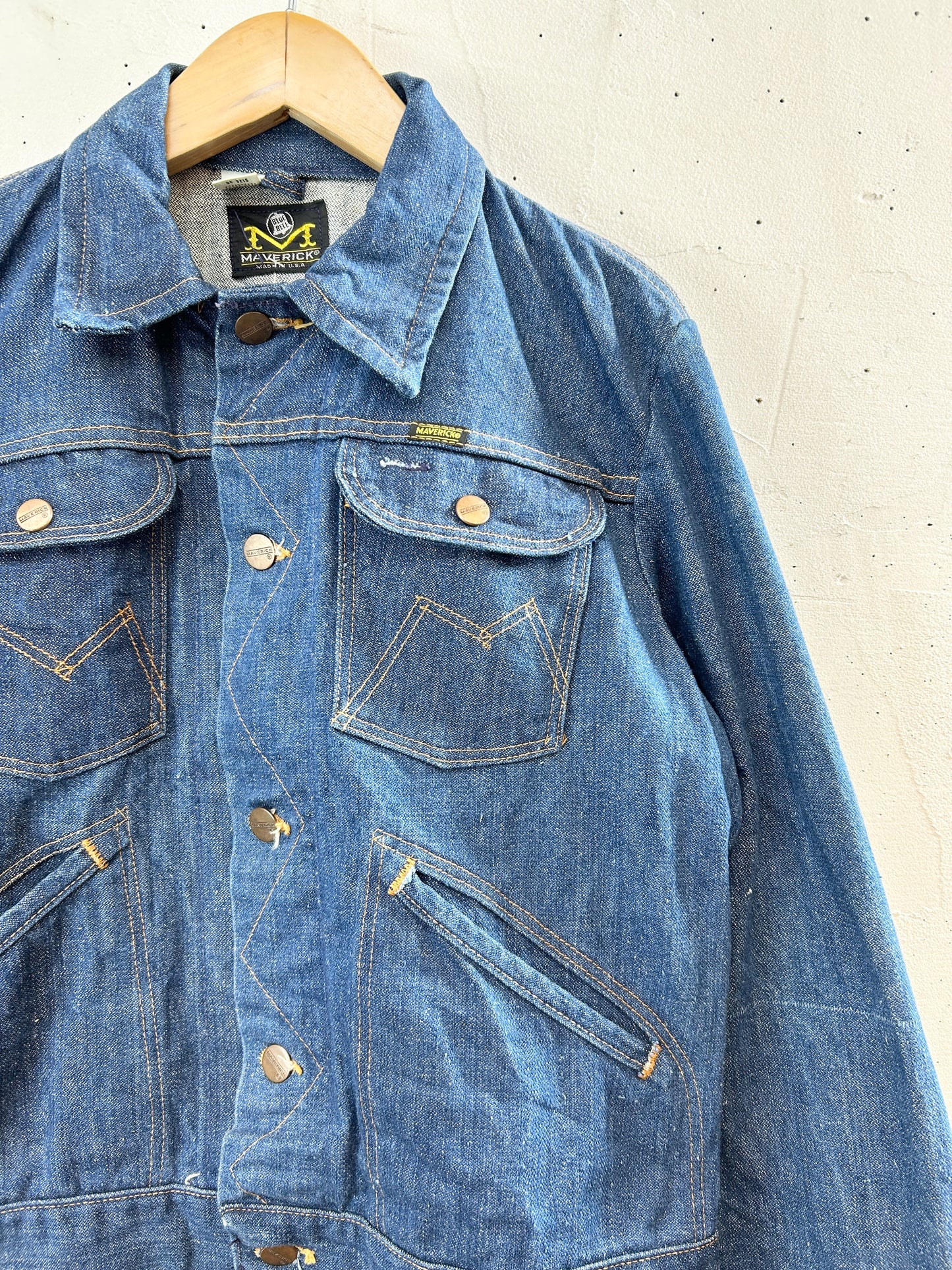 '70s Vintage Denim Jacket 〜Maverick〜 [I30319]