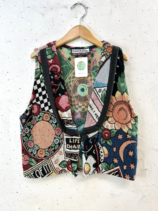 Vintage Rug Vest [H30933]