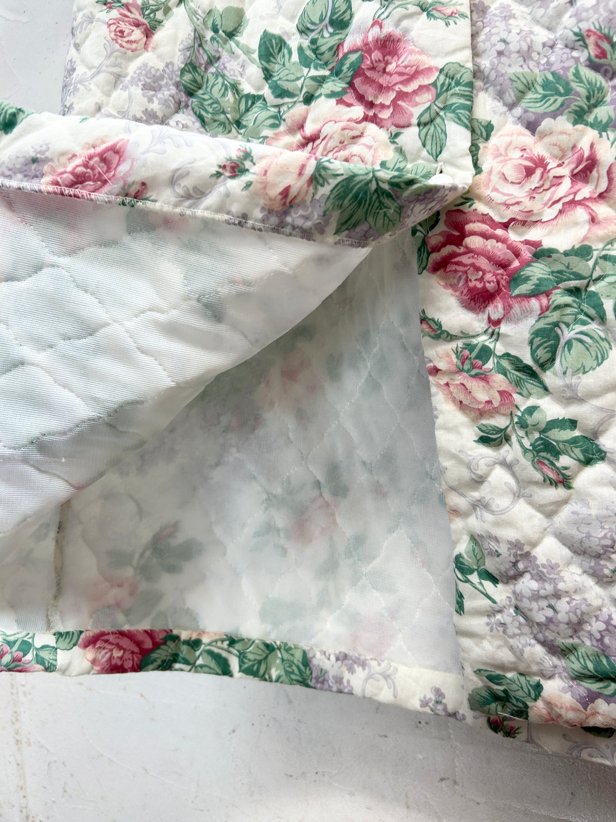 '70s Vintage Quilting Gown [J34232]