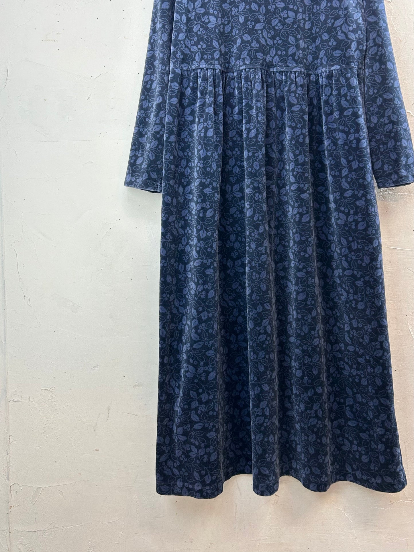 Vintage Velours Dress 〜L.L.Bean〜 [L29215]