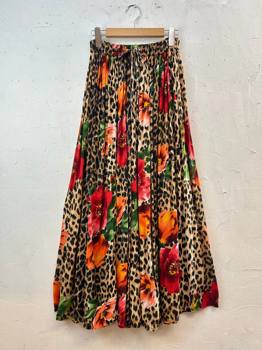 Vintage Indian Rayon Skirt [G30752]
