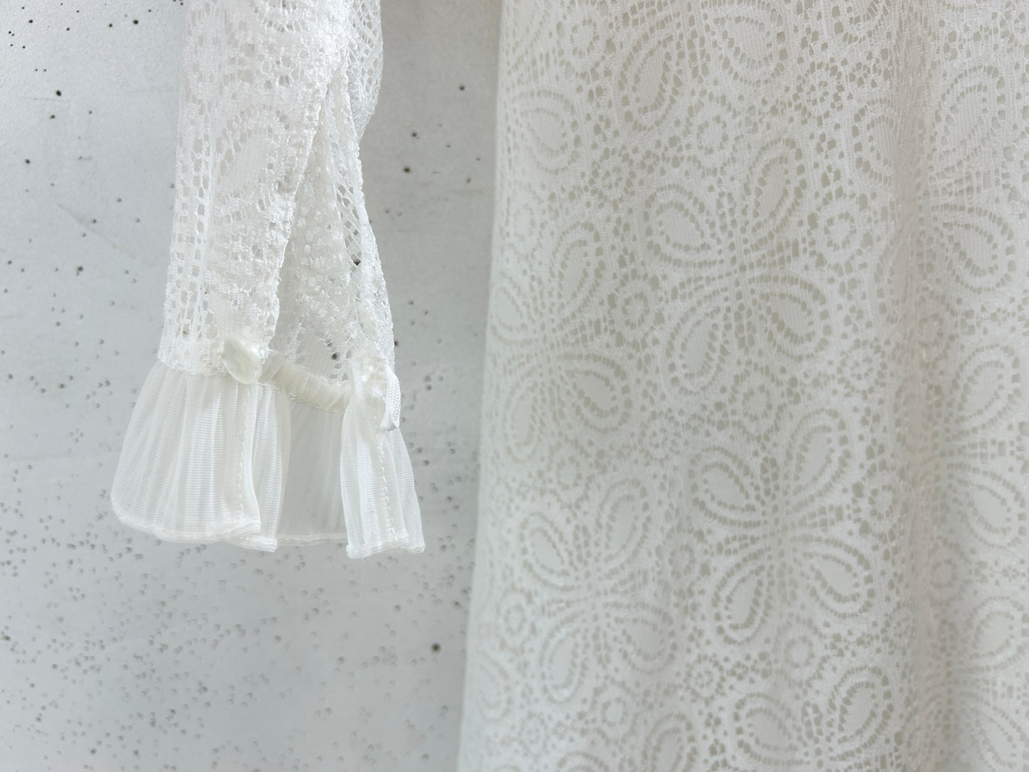 Vintage White Lace Dress [K30815]