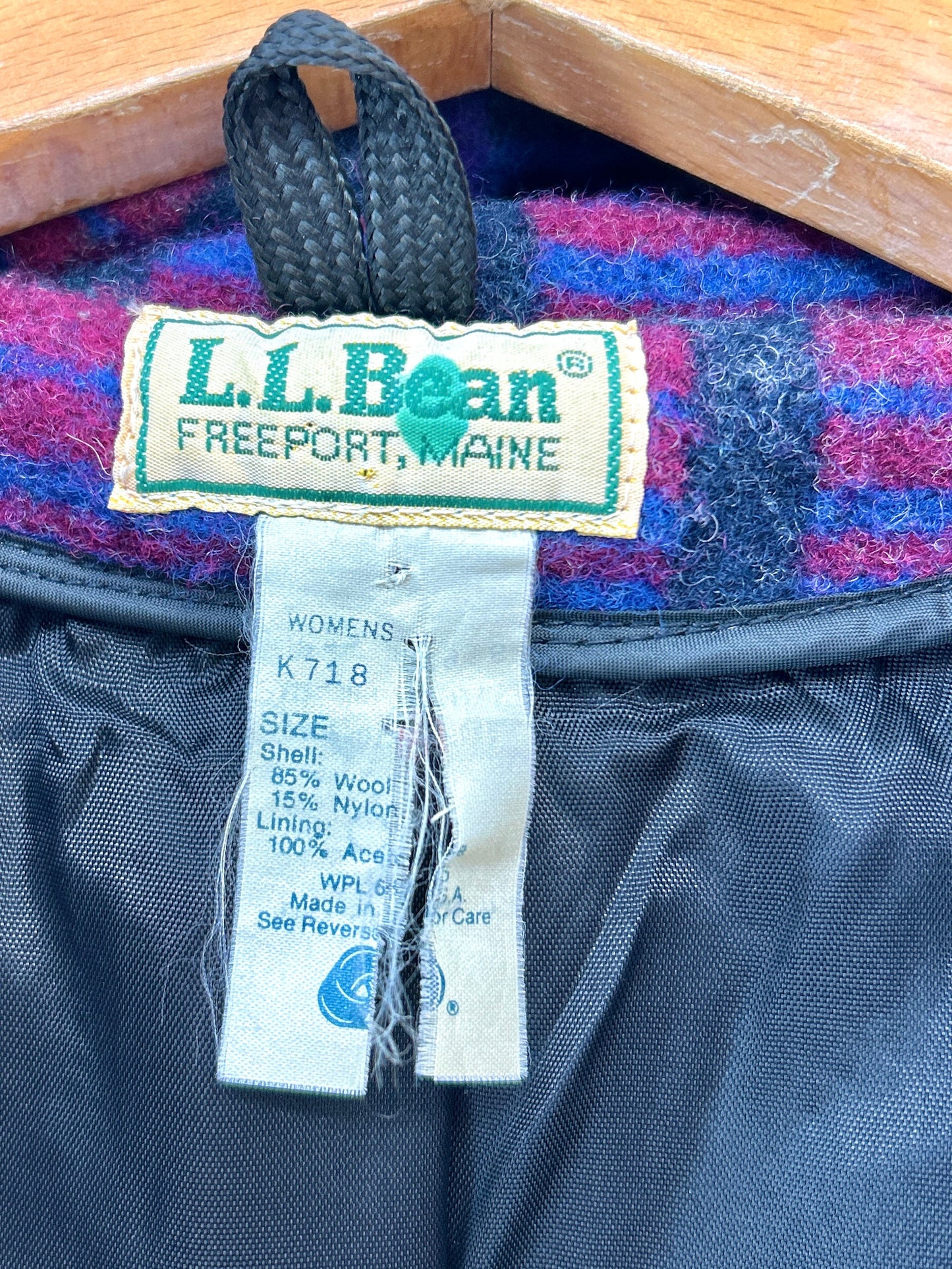 Vintage wool Coat 〜L.L.Bean〜 MADE IN USA [K30830]
