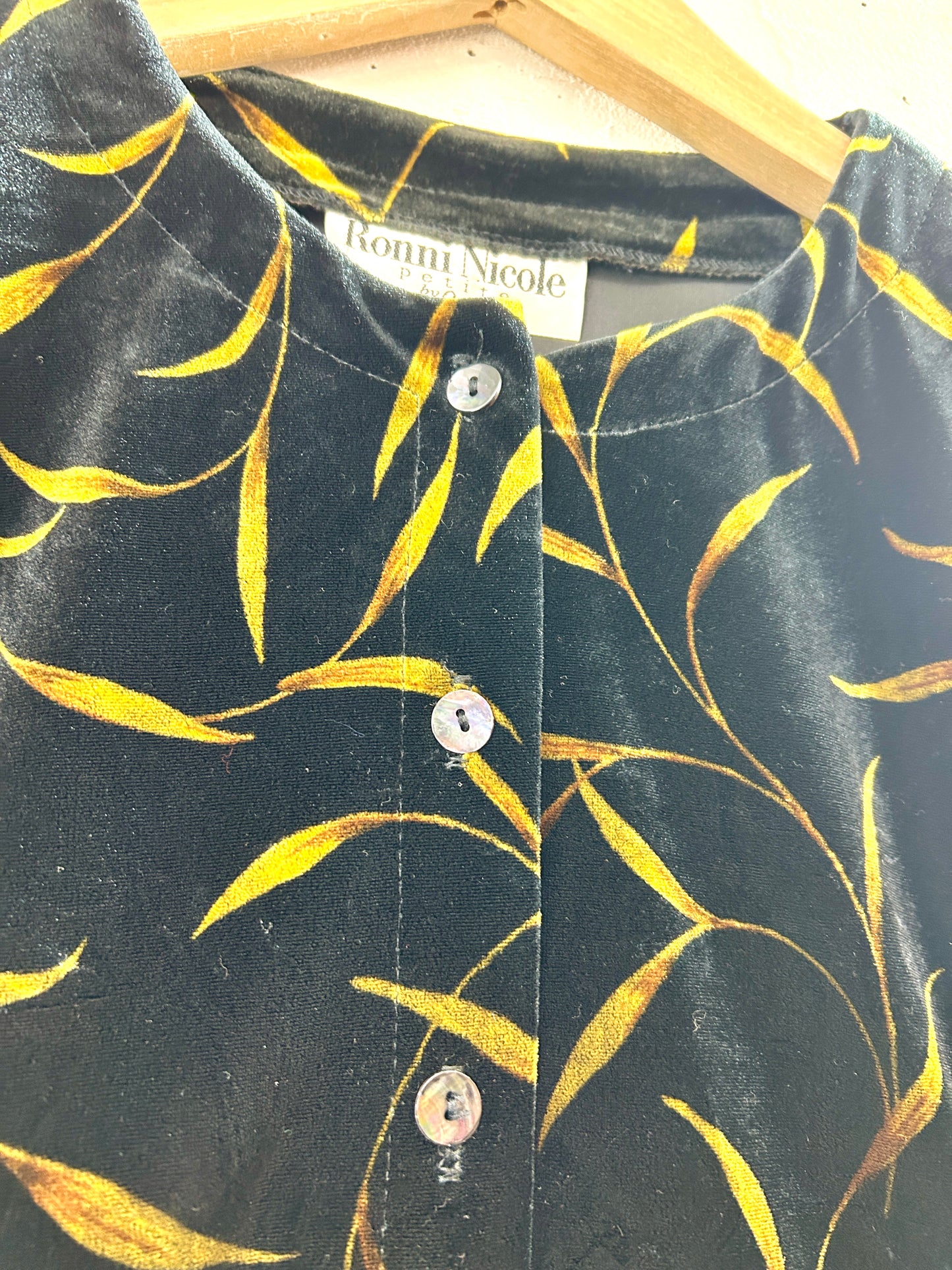 Vintage velours tops [K30927]