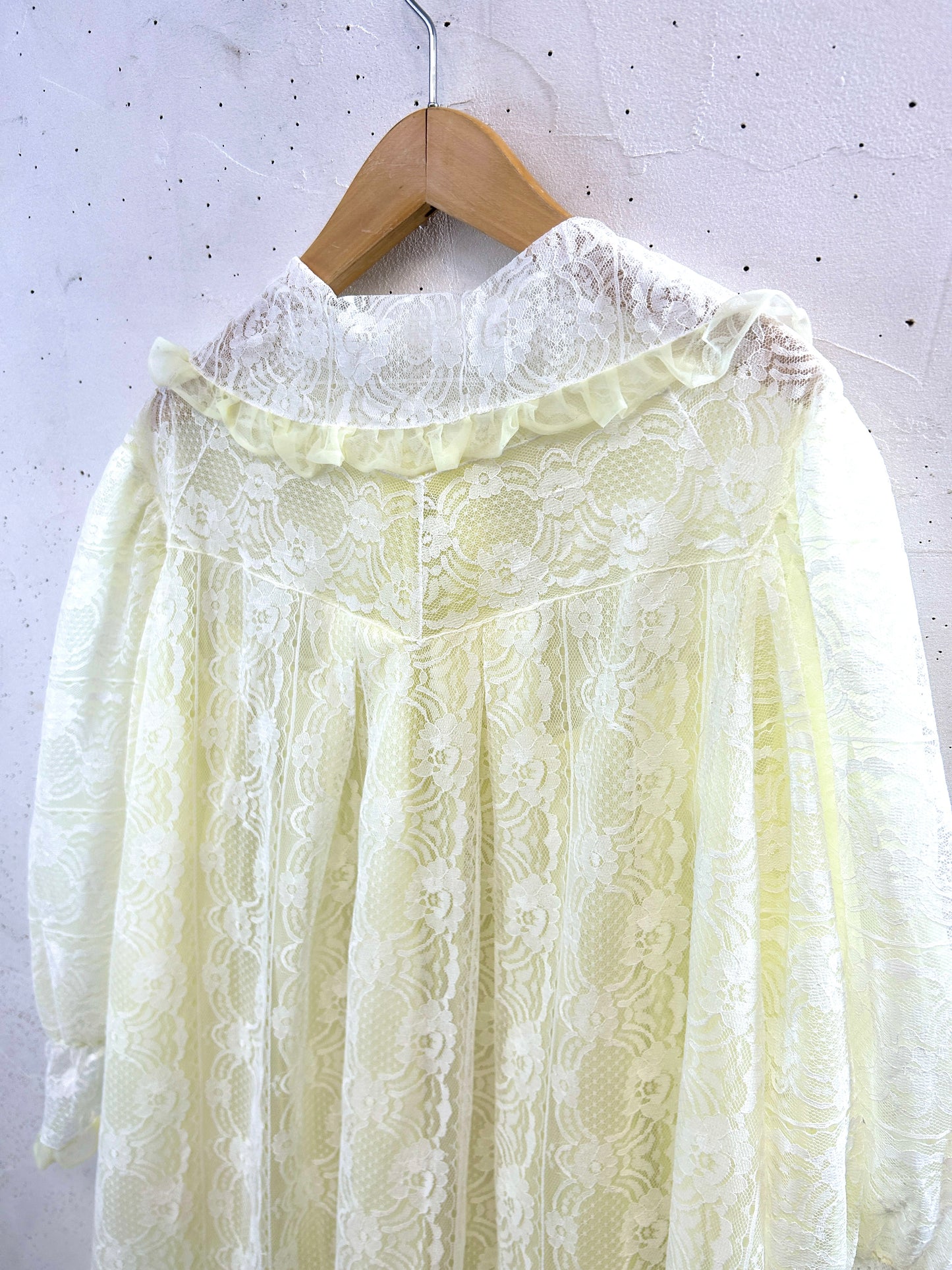 Vintage Lingerie Lace Gown [B31671]