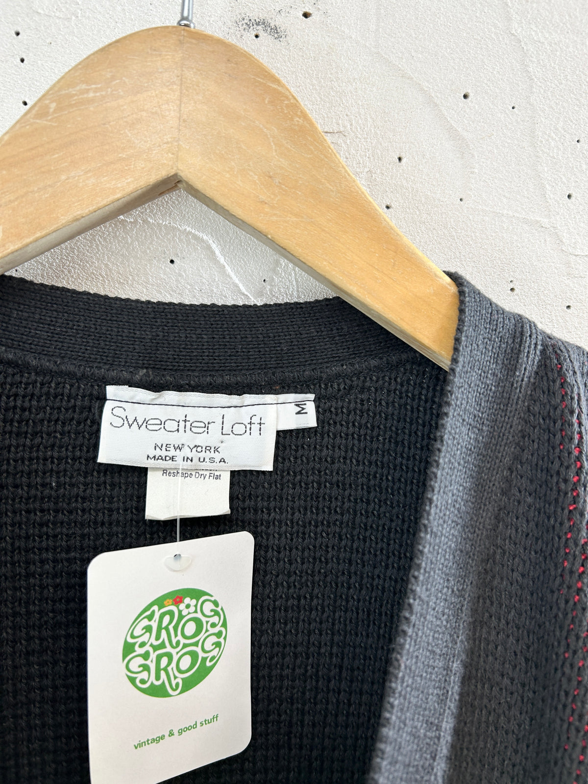 Vintage Cotton Knit Cardigan 〜MADE IN USA〜 [J34215]