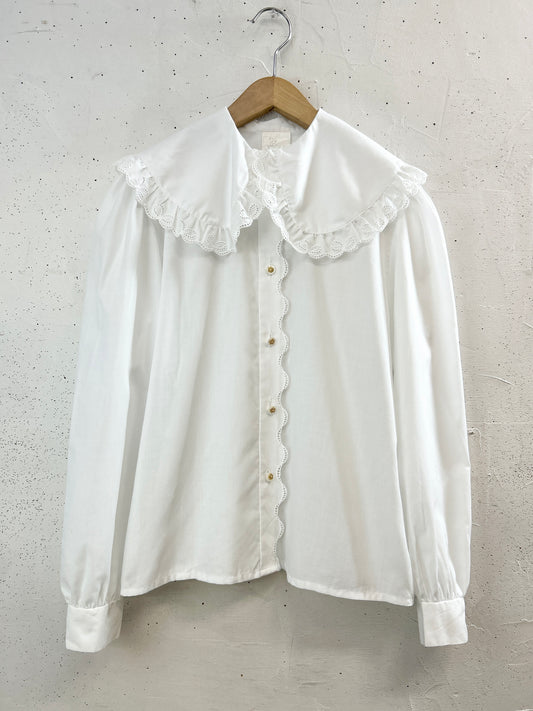 Vintage White Blouse [F32606]