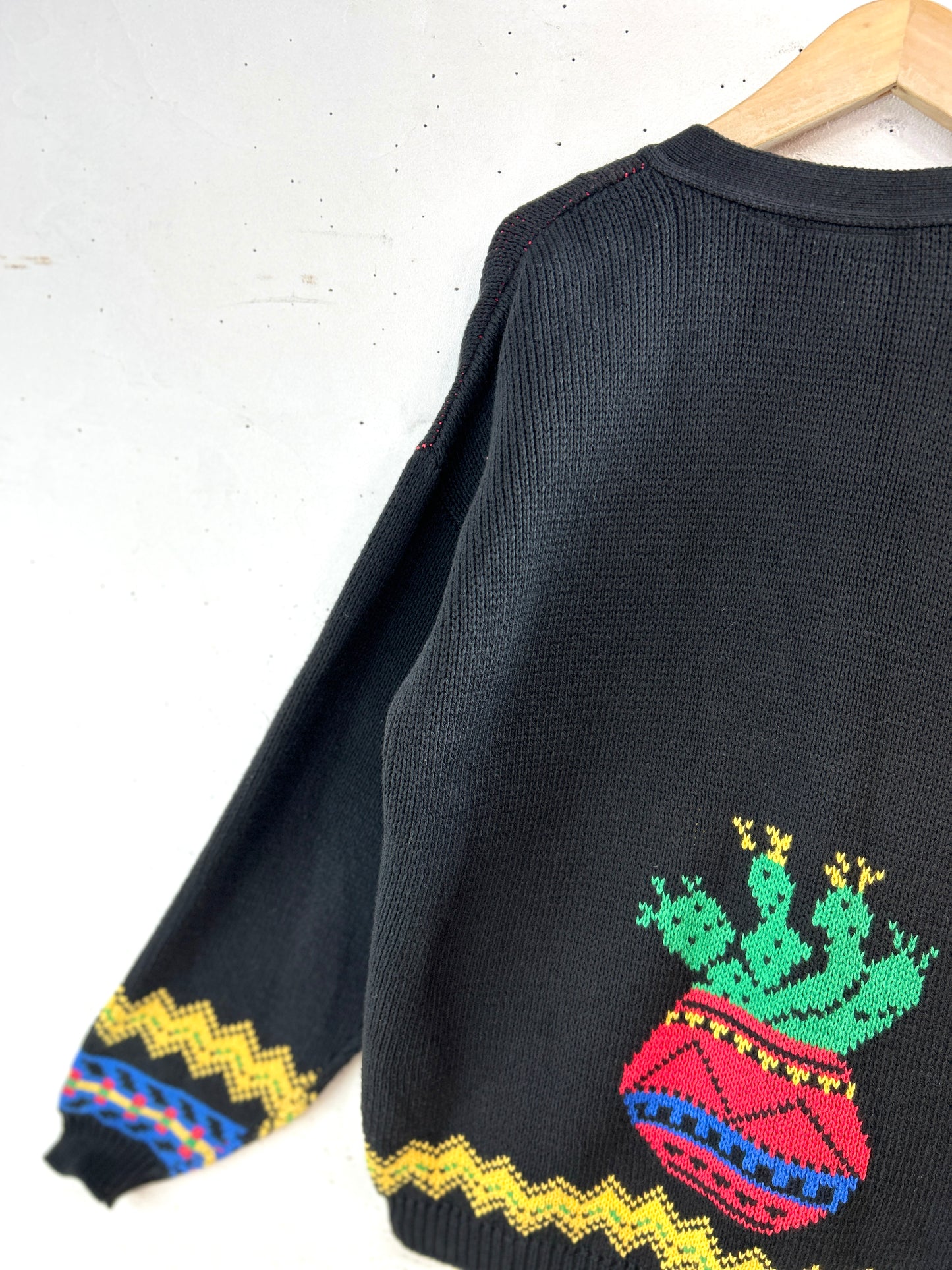Vintage Cotton  Knit Cardigan MADE IN USA [C31871]
