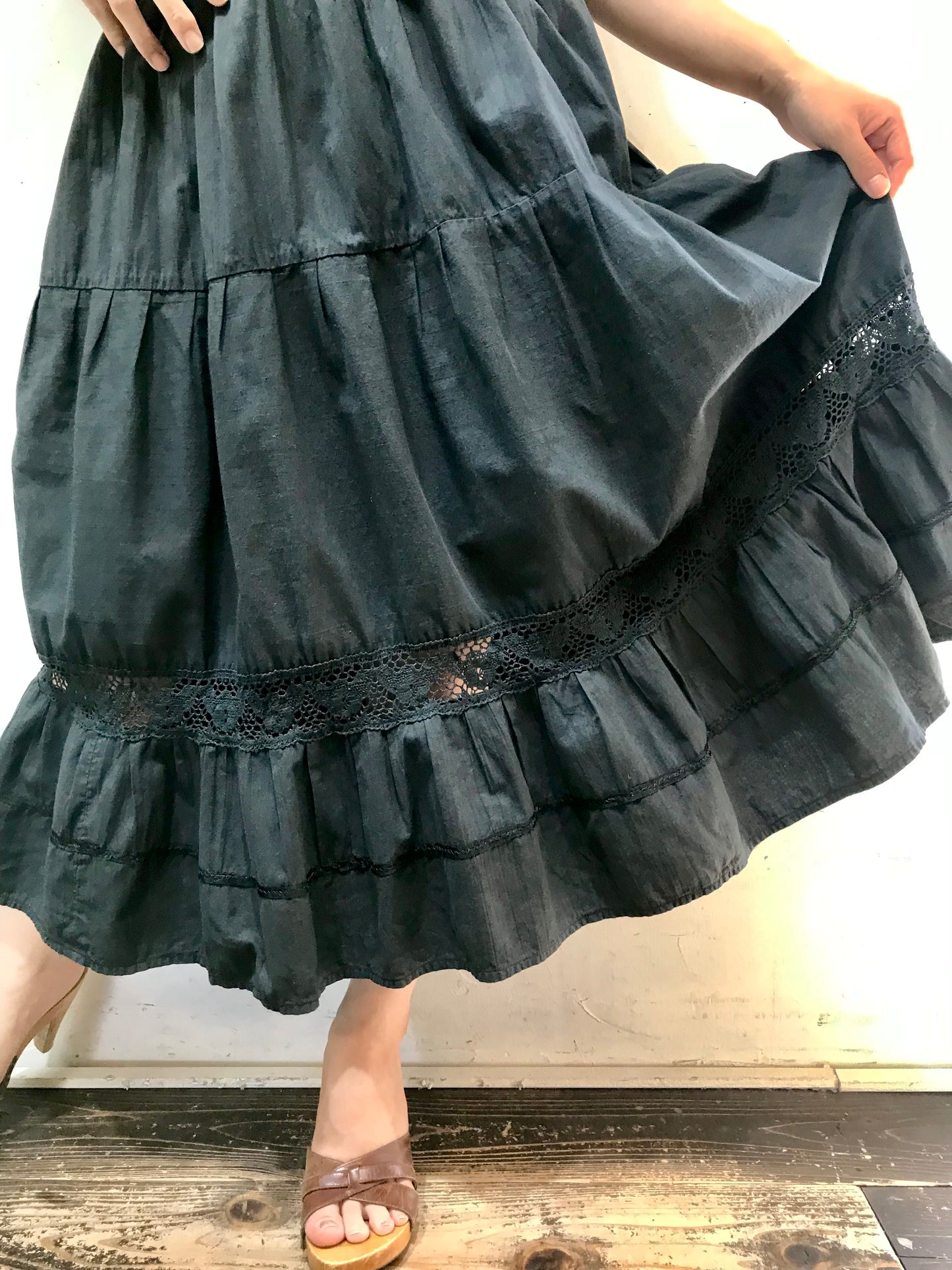 Vintage Tiered Skirt [H24710]