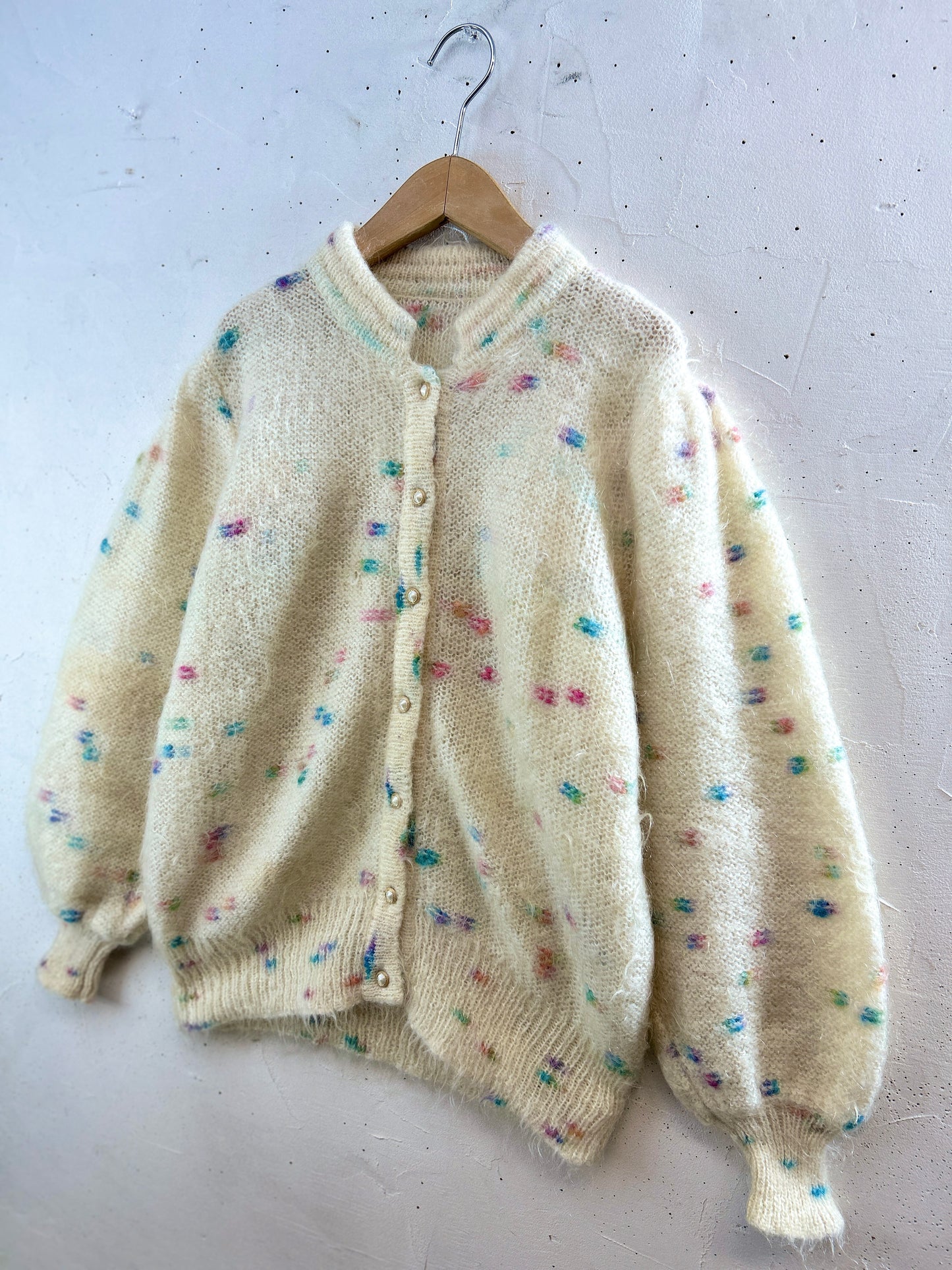 Vintage Mohair Knit Cardigan [K30839]
