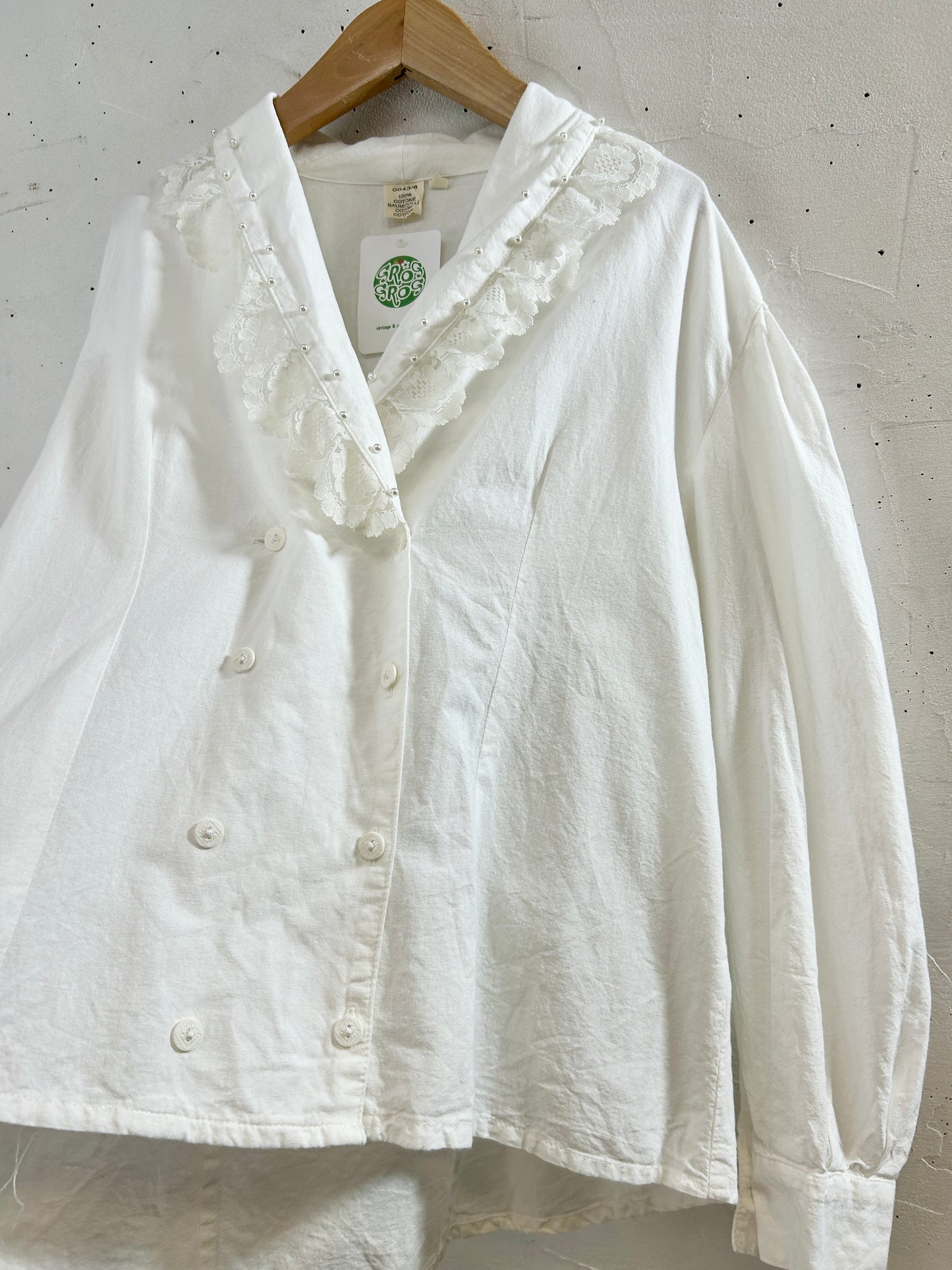 Vintage White Blouse [H30886]