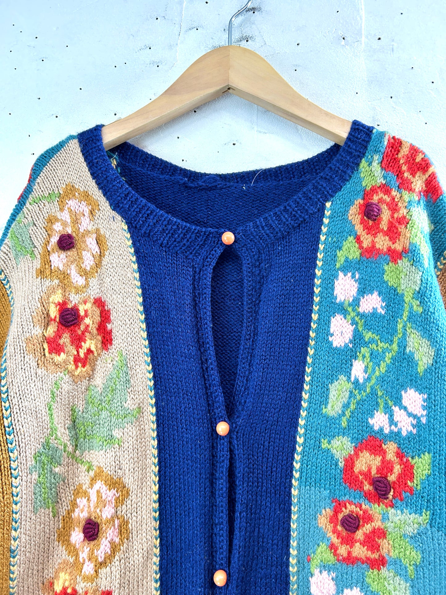 Vintage Hand Knit Cardigan [L31159]