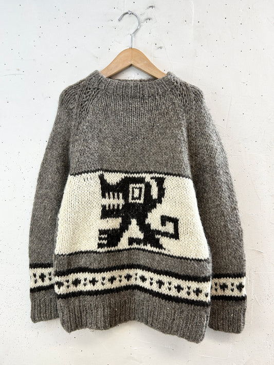 Vintage Knit Sweater [J30593]