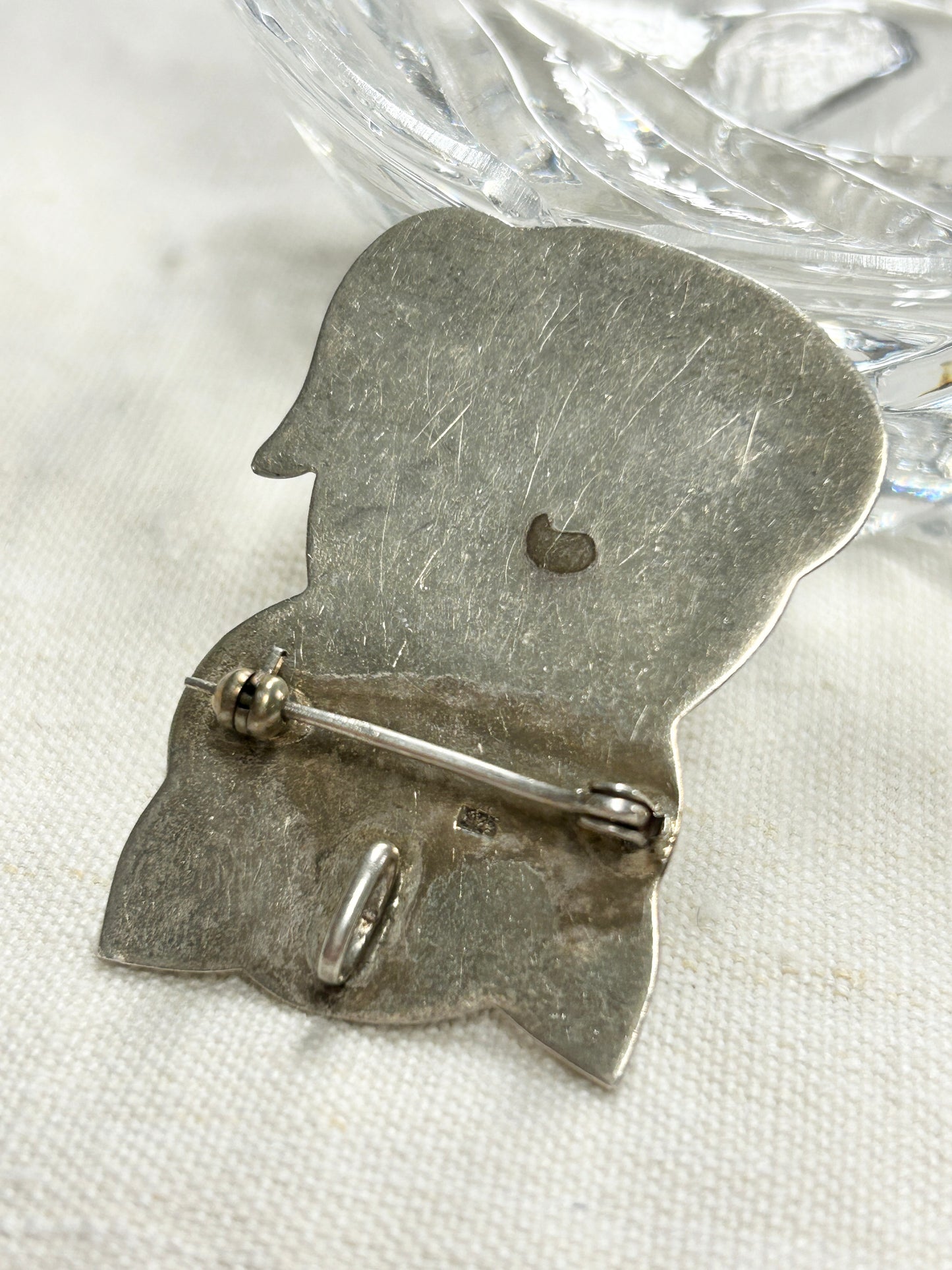 Vintage 925 Silver Brooch & Pendant Top [I30364]