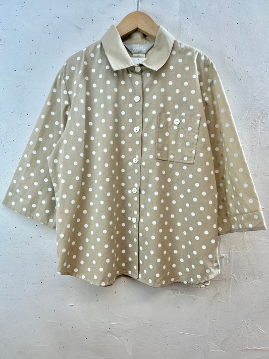 Vintage Dot Pattern Shirt [G30587]