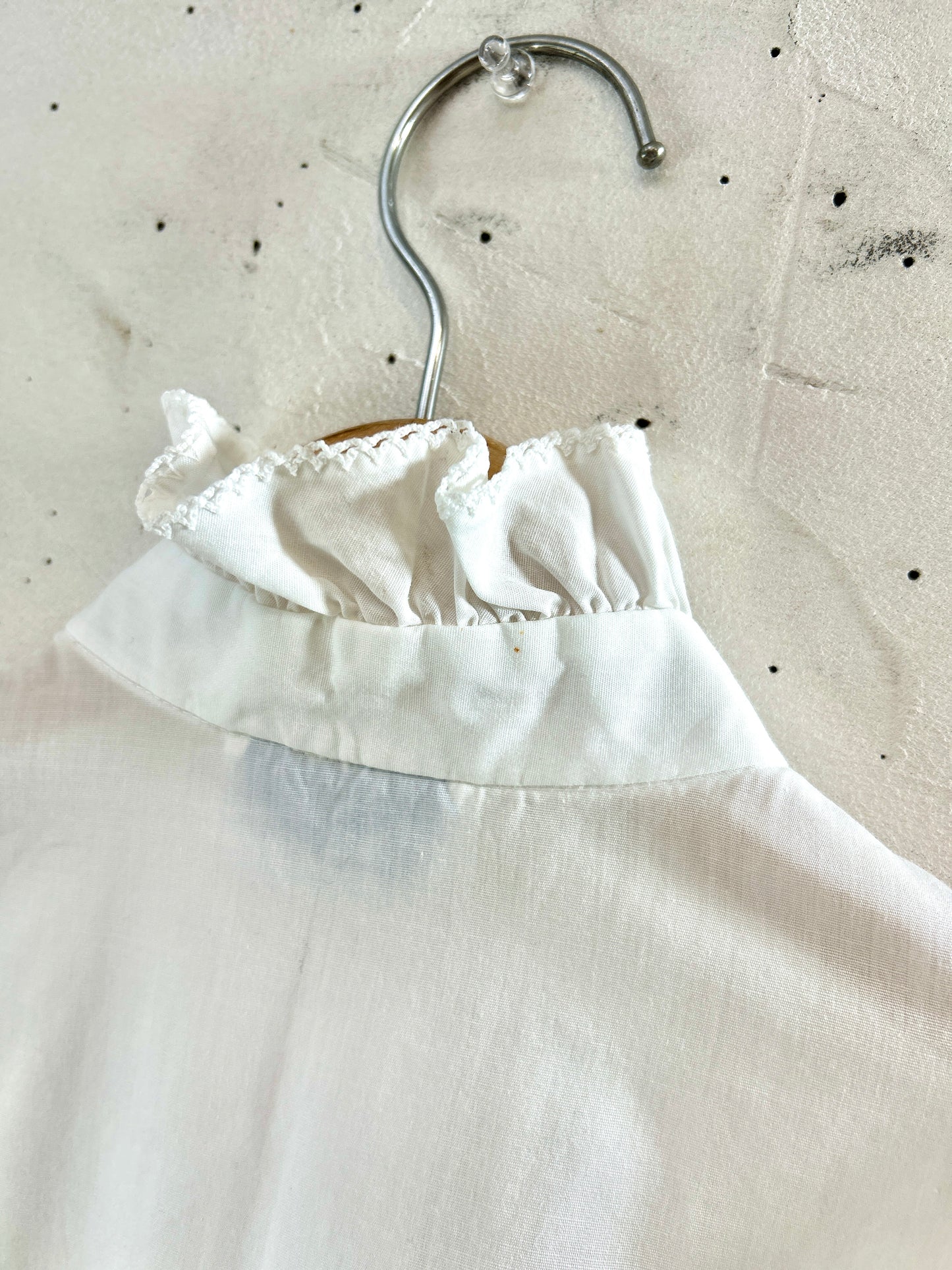 Vintage White Blouse  MADE IN USA[K30845]