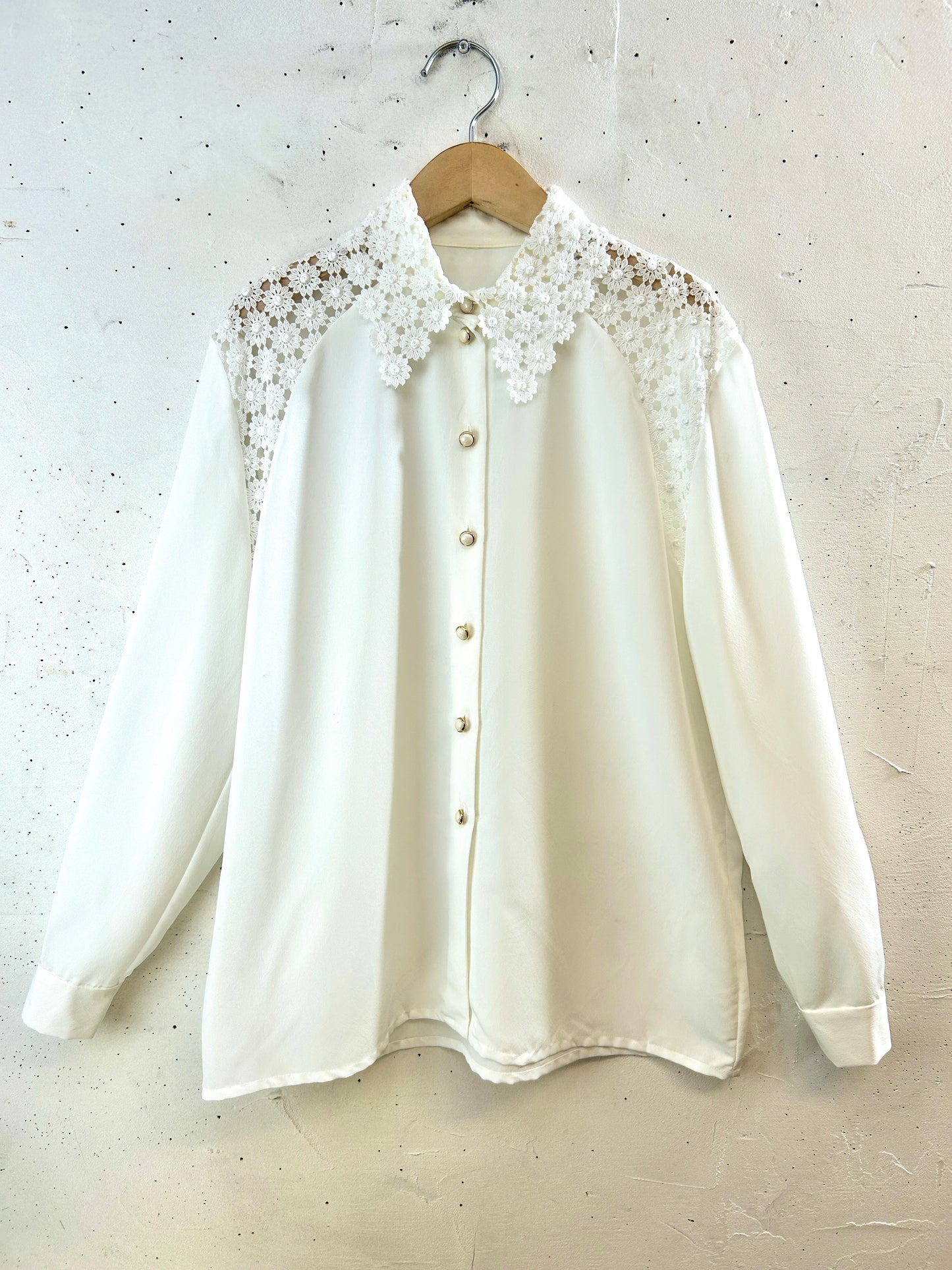 Vintage White Blouse  [H30966]