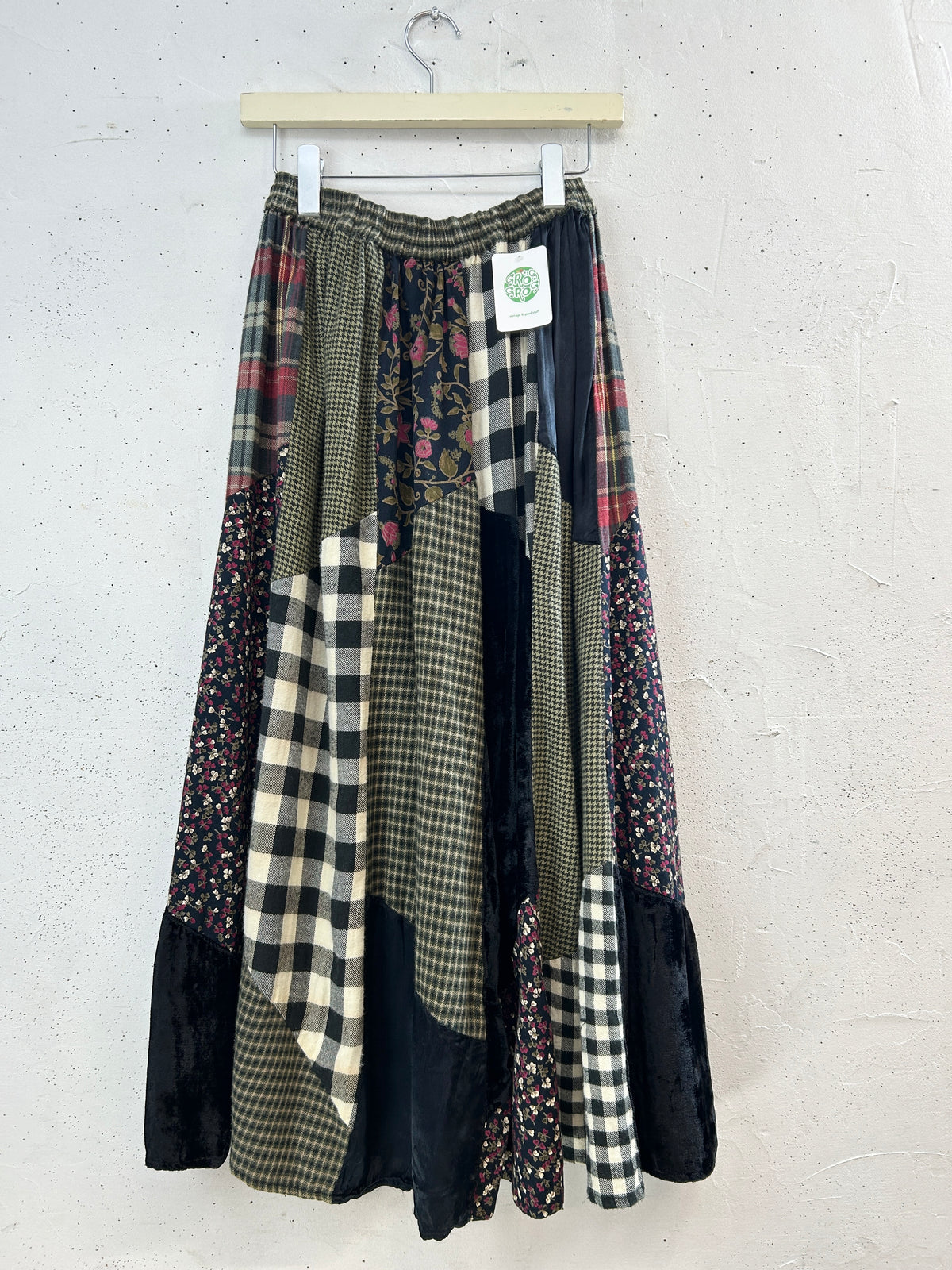 Vintage Crazy Patch Skirt [I34019]
