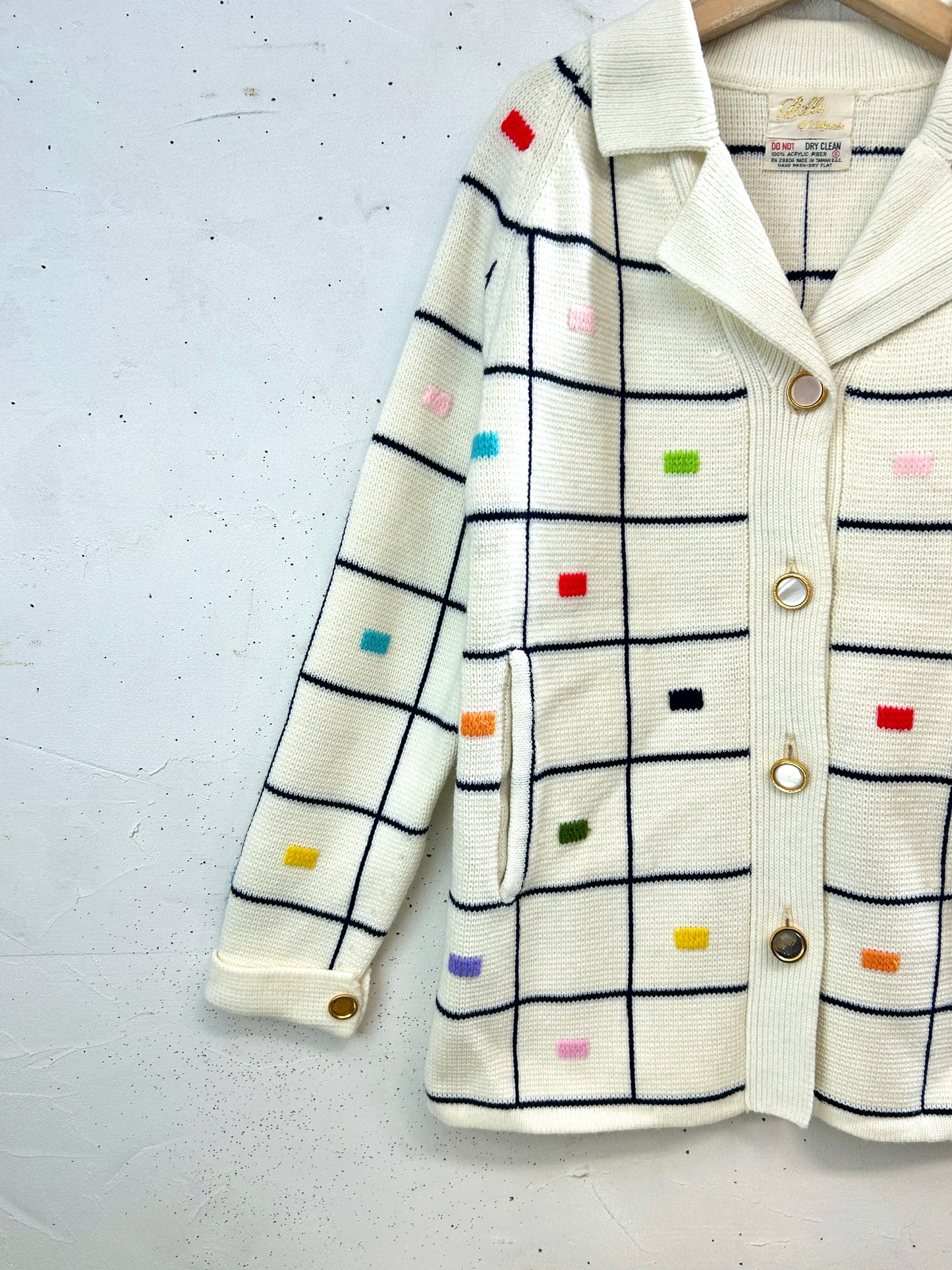 '60s Vintage Knit Cardigan [A31374]