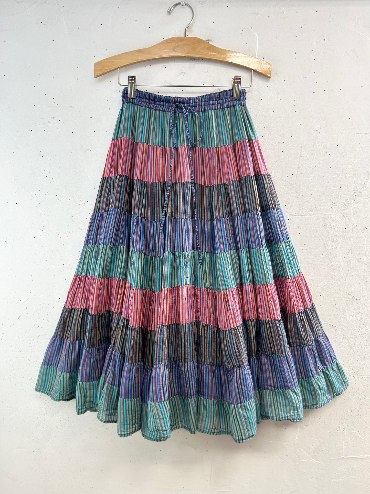 Vintage Tiered Skirt  MADE IN INDIA [D32241]