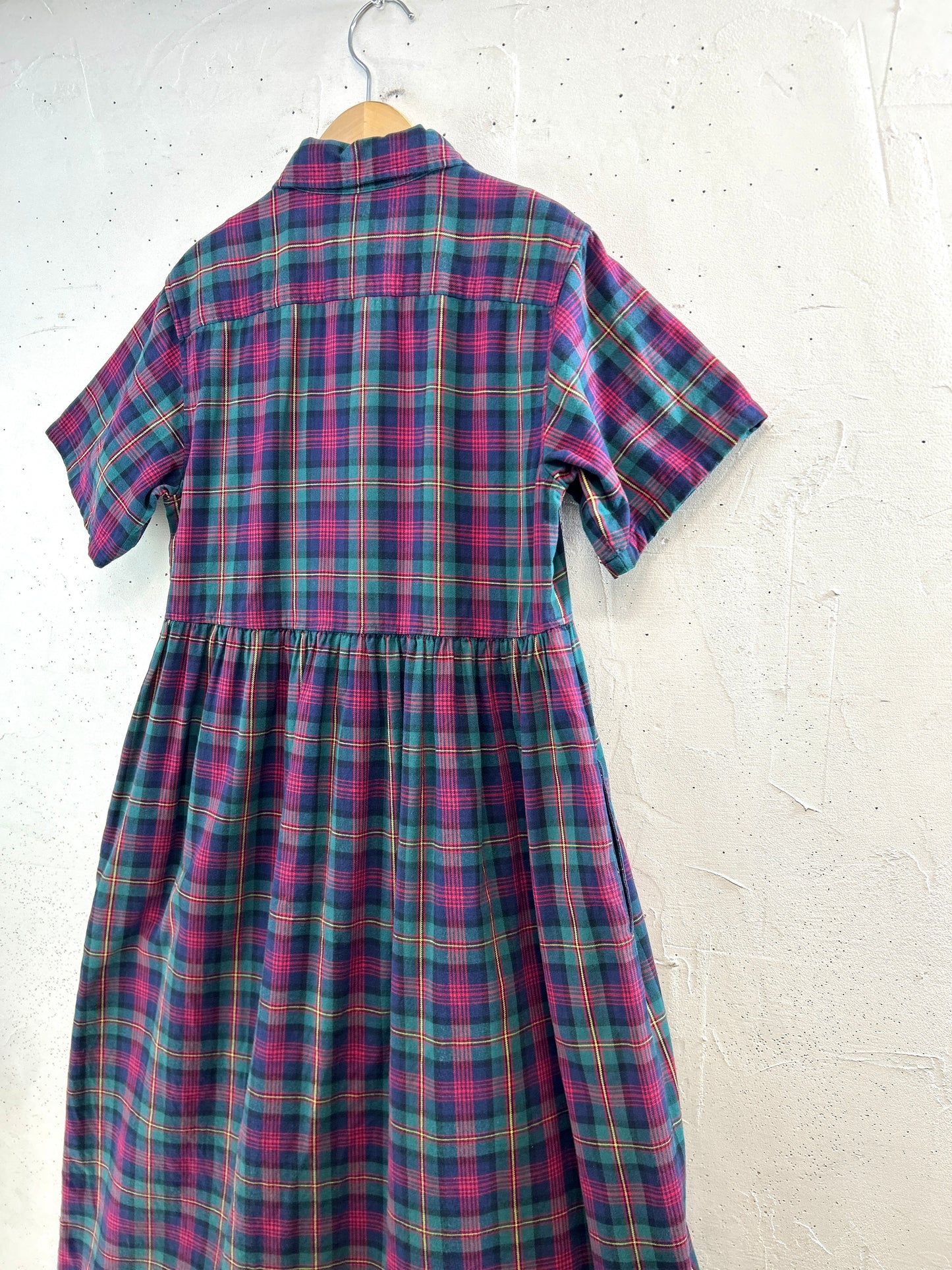 Vintage Plaid Dress [A31349]
