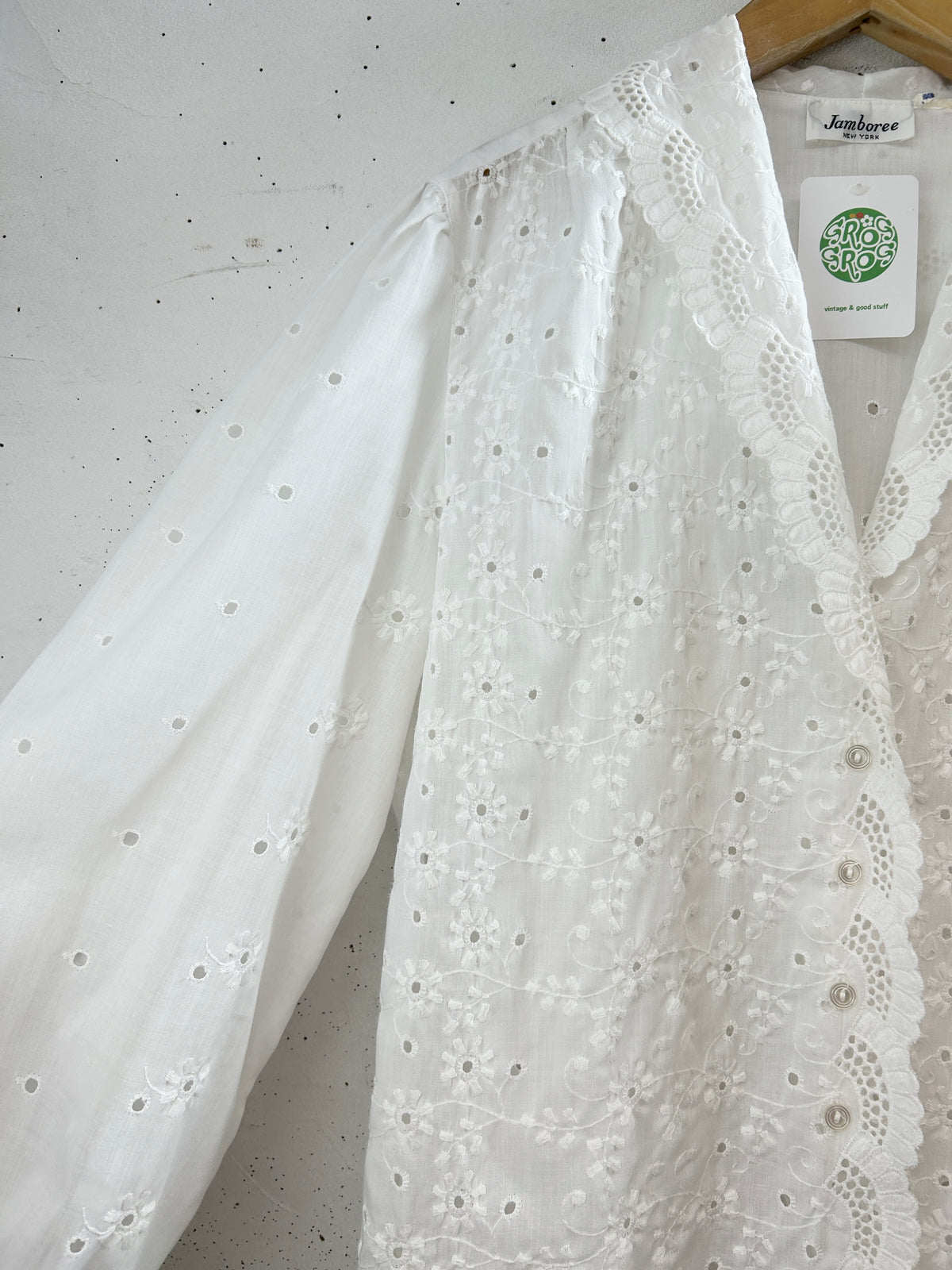 Vintage White Blouse [I33742]