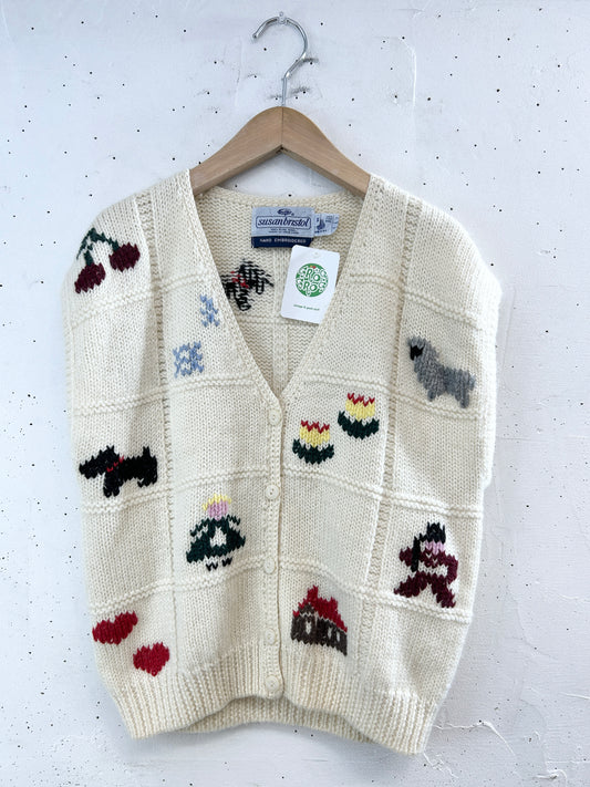 Vintage Knit Vest [L31185]