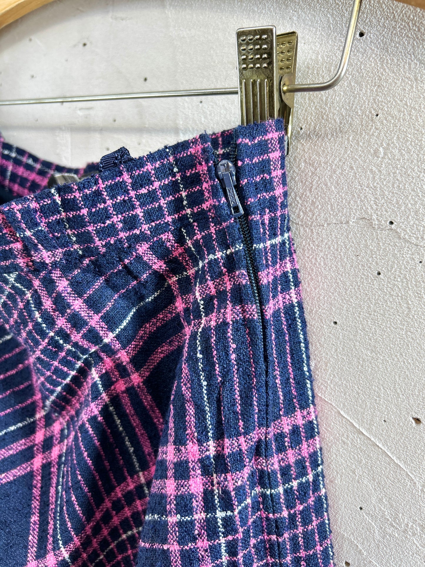Vintage Plaid Skirt 〜BERTONE〜  [L30968]