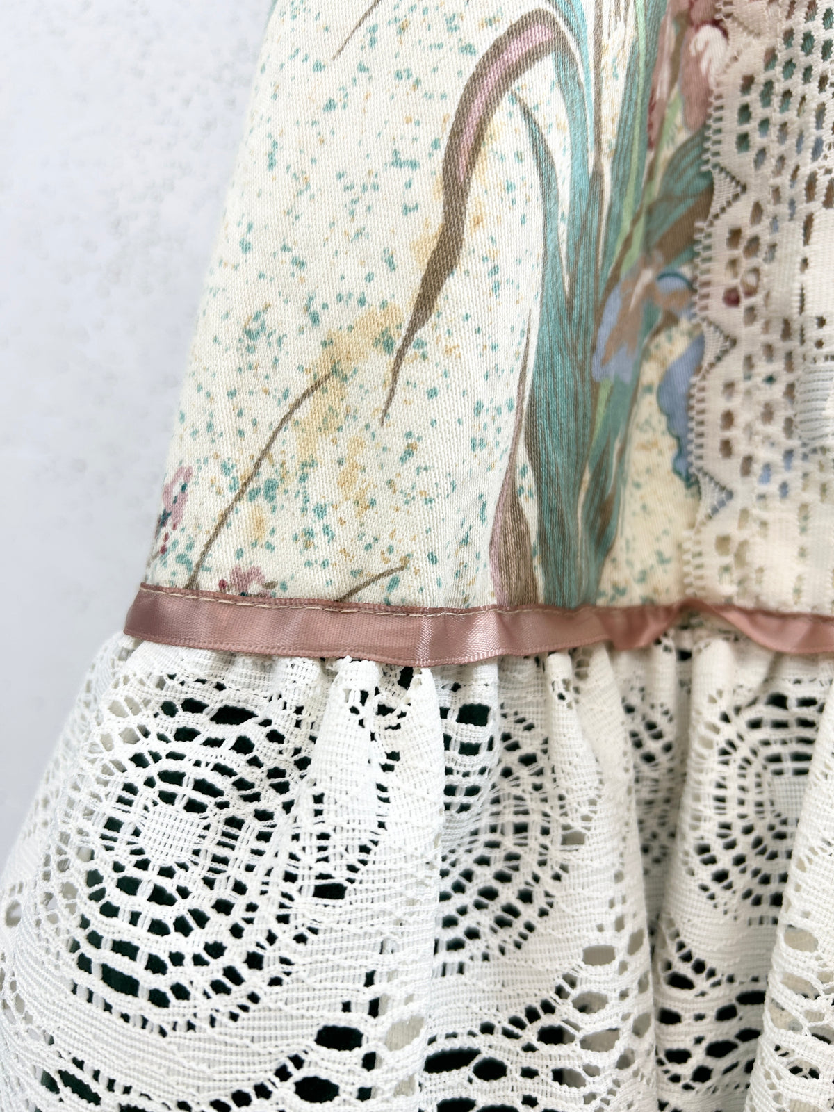 '70s Vintage Patchwork Skirt [I33832]