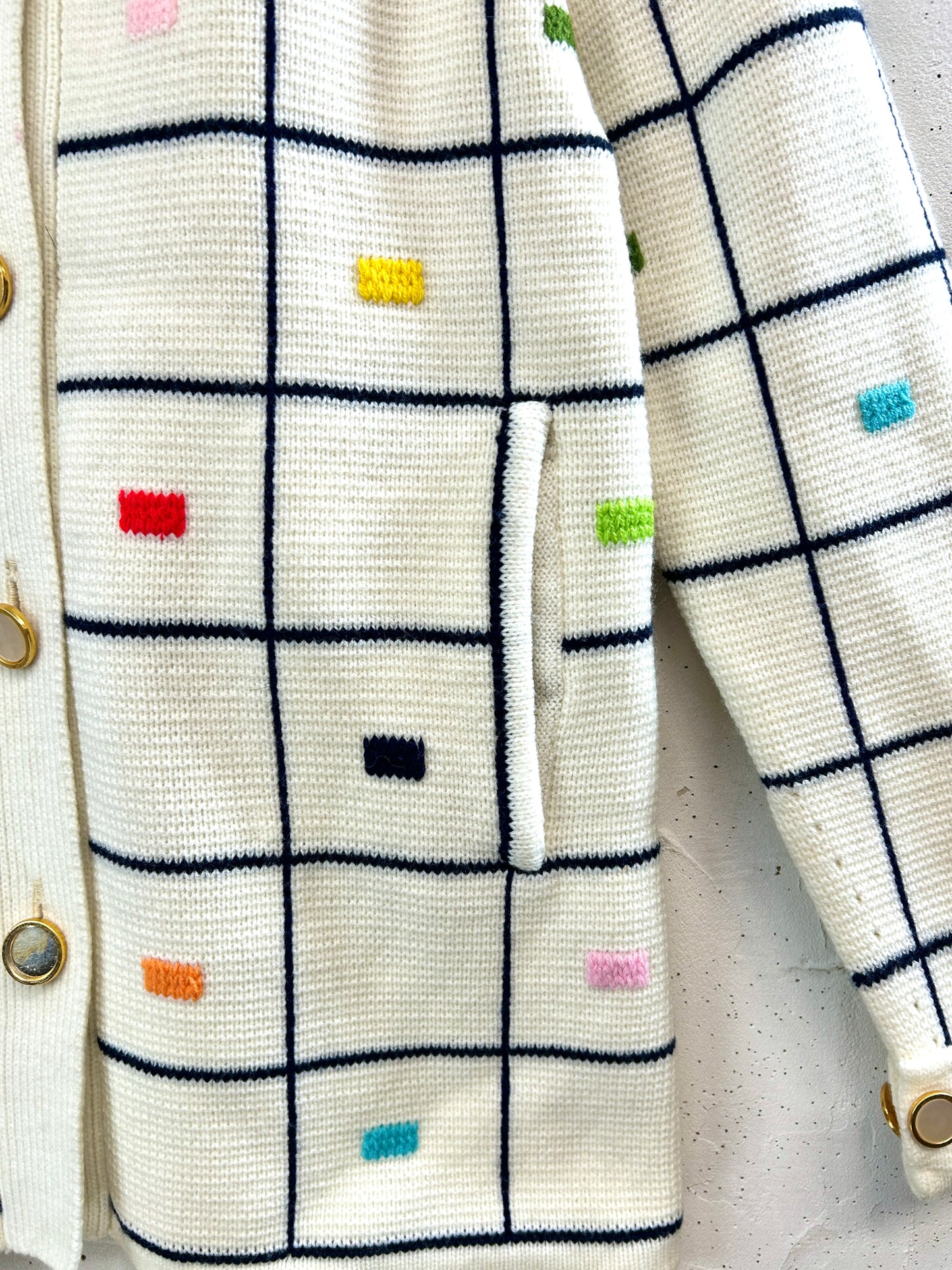 '60s Vintage Knit Cardigan [A31374]