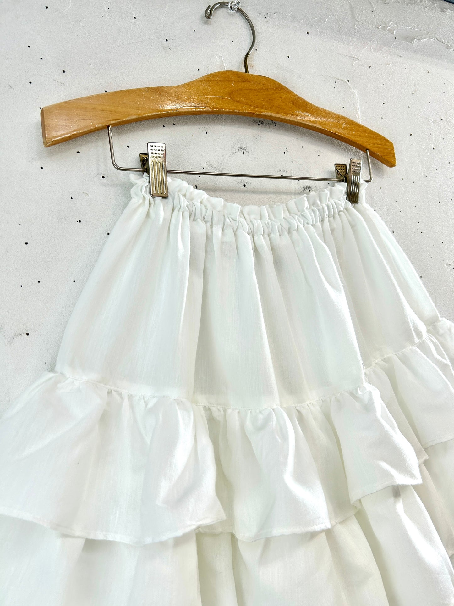 Vintage Tiered Skirt  MADE IN ESPANA [E32329]