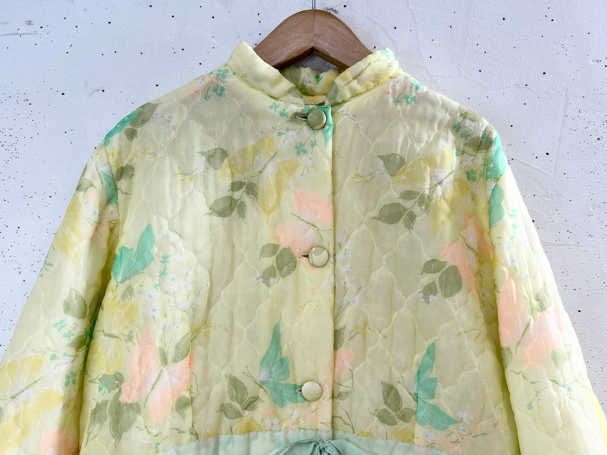 Vintage Quilting Gown Flower & Butterfly [J34080]