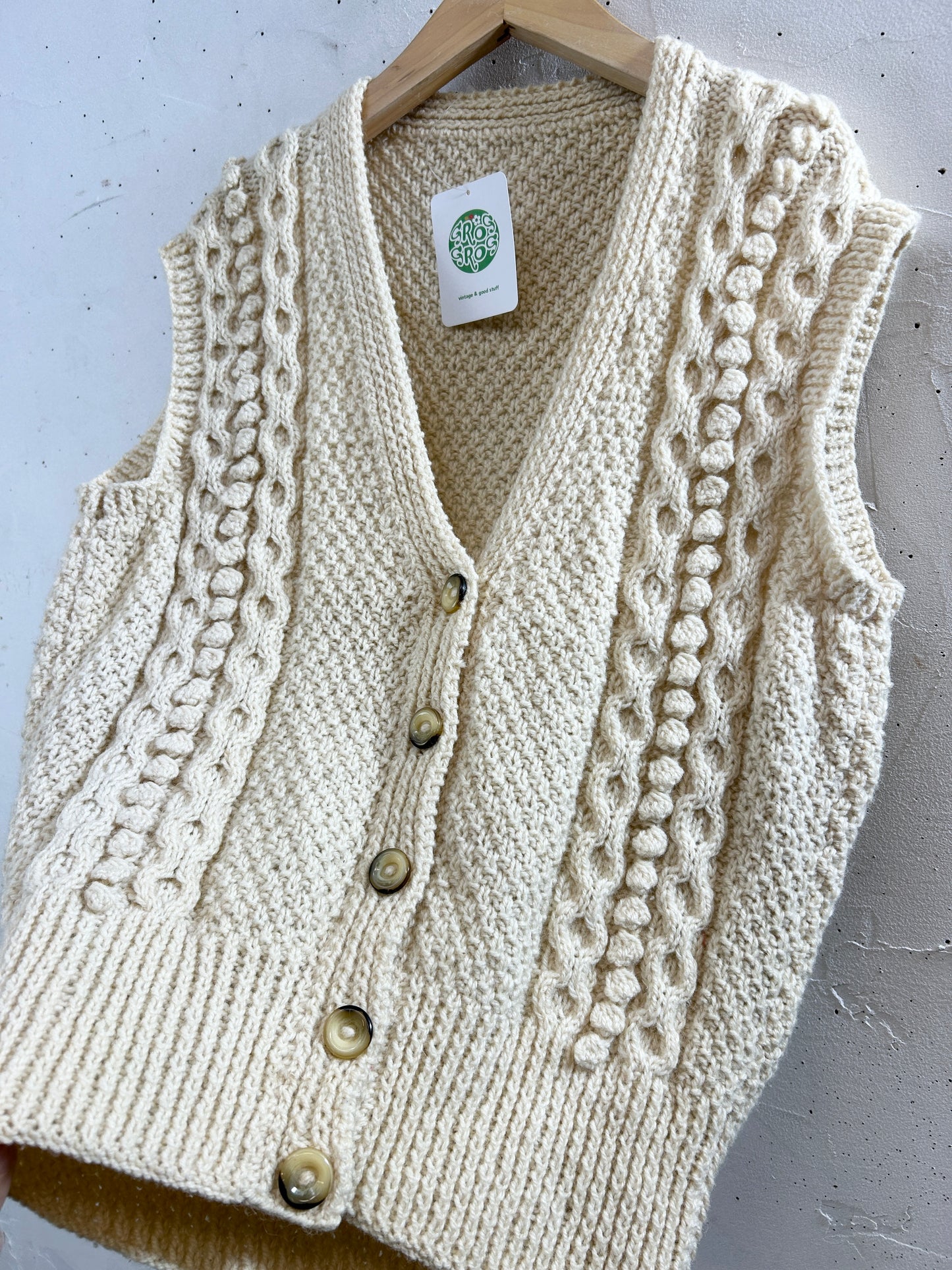 Vintage Knit Vest [K30919]