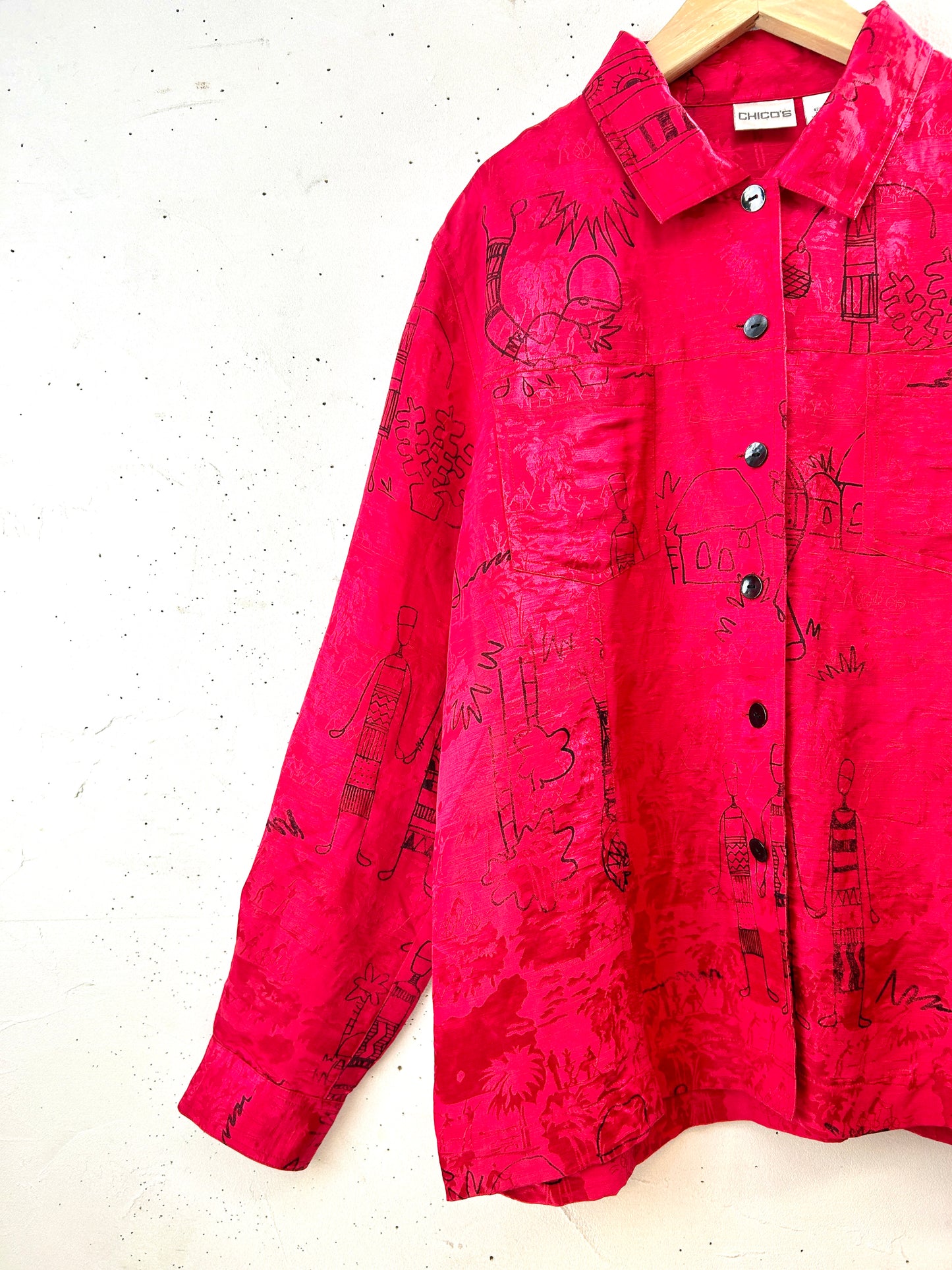 Vintage CHICO'S Silk Shirt [H30961]