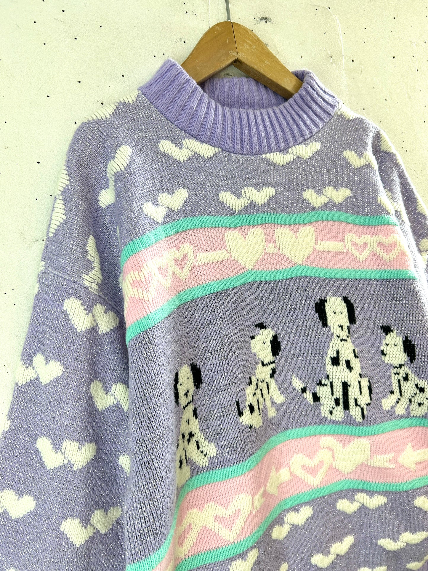 ’80s Vintage Fancy Knit Sweater［H33645]