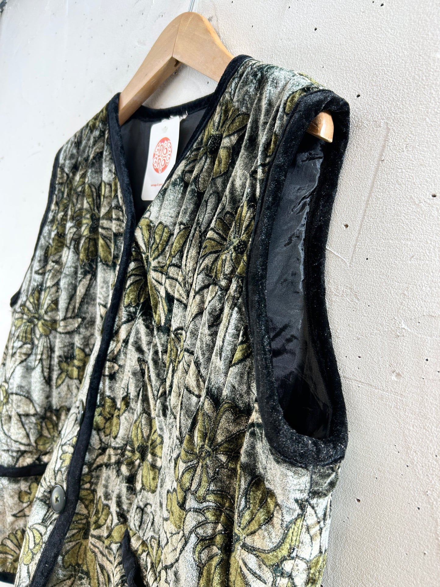 Vintage Velours Vest [I30126]