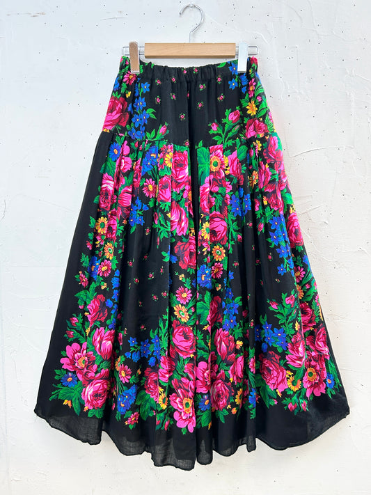 Vintage  Flower Skirt [H30909]