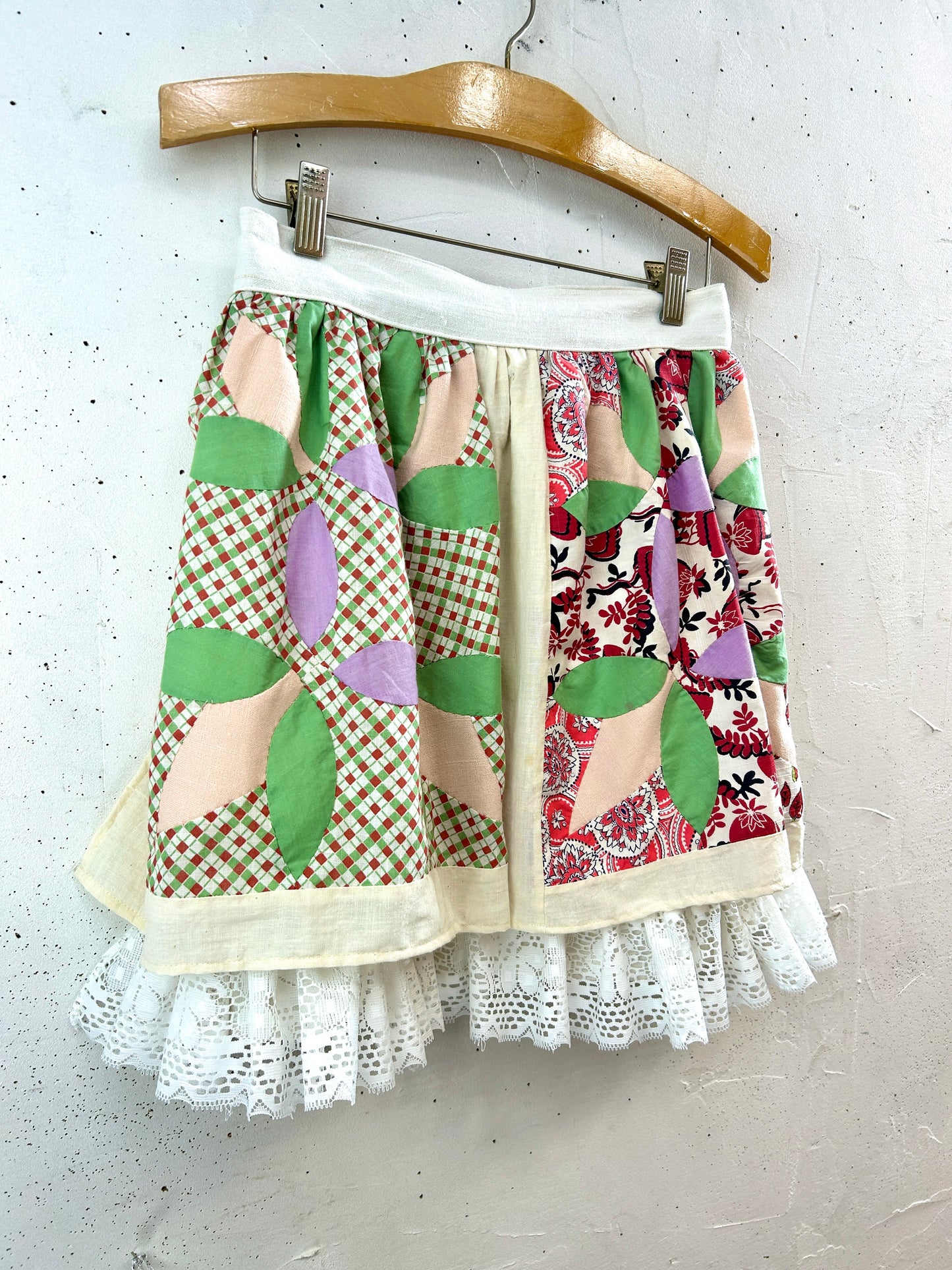 Vintage Apron 〜Funny dot CRAZY〜 [F32862]