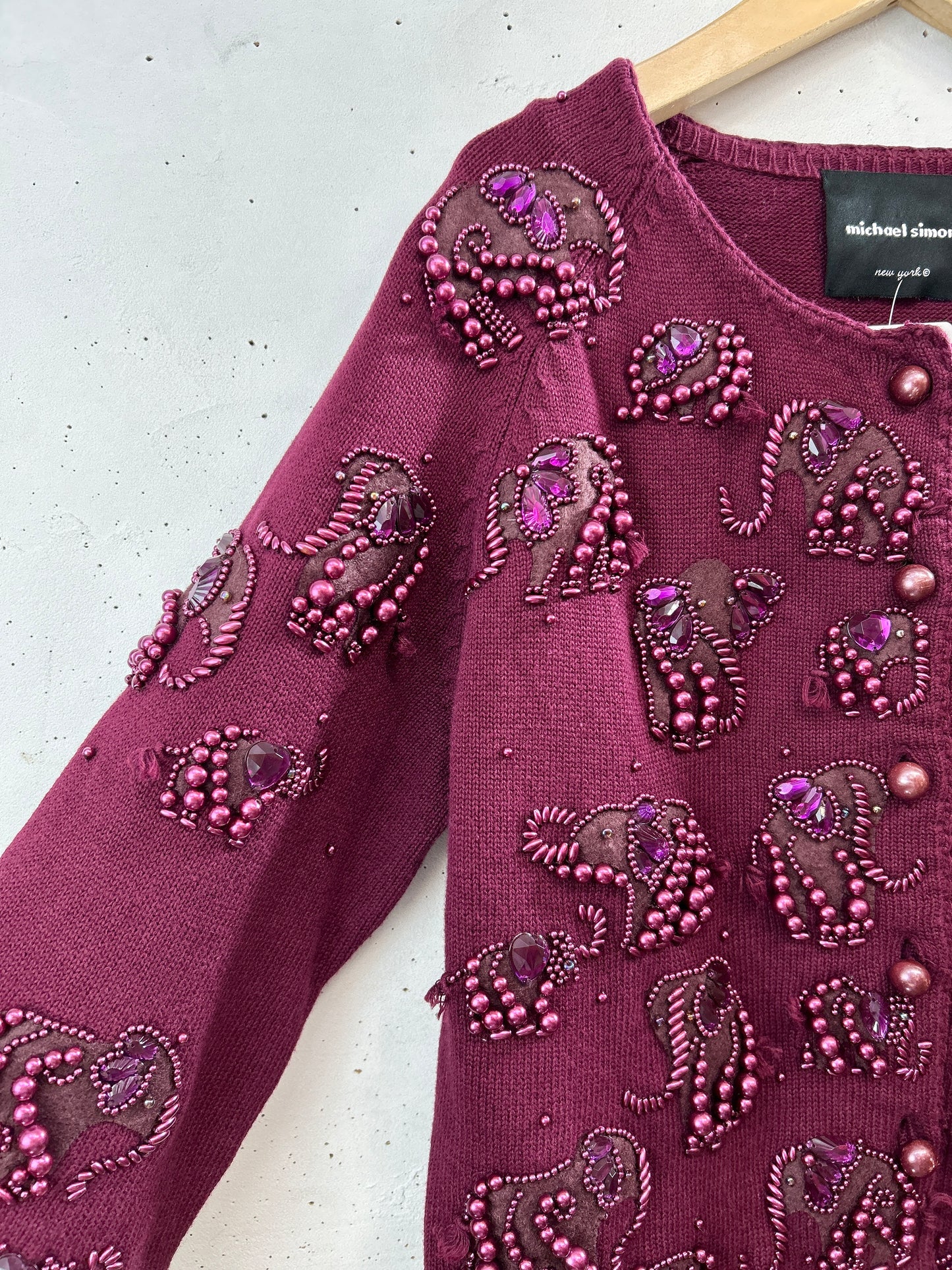 Vintage Knit Jacket 〜Michael Simon〜 [A31433]