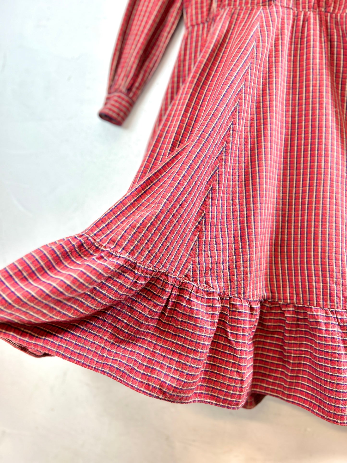 Vintage Flannel Dress [J30613]