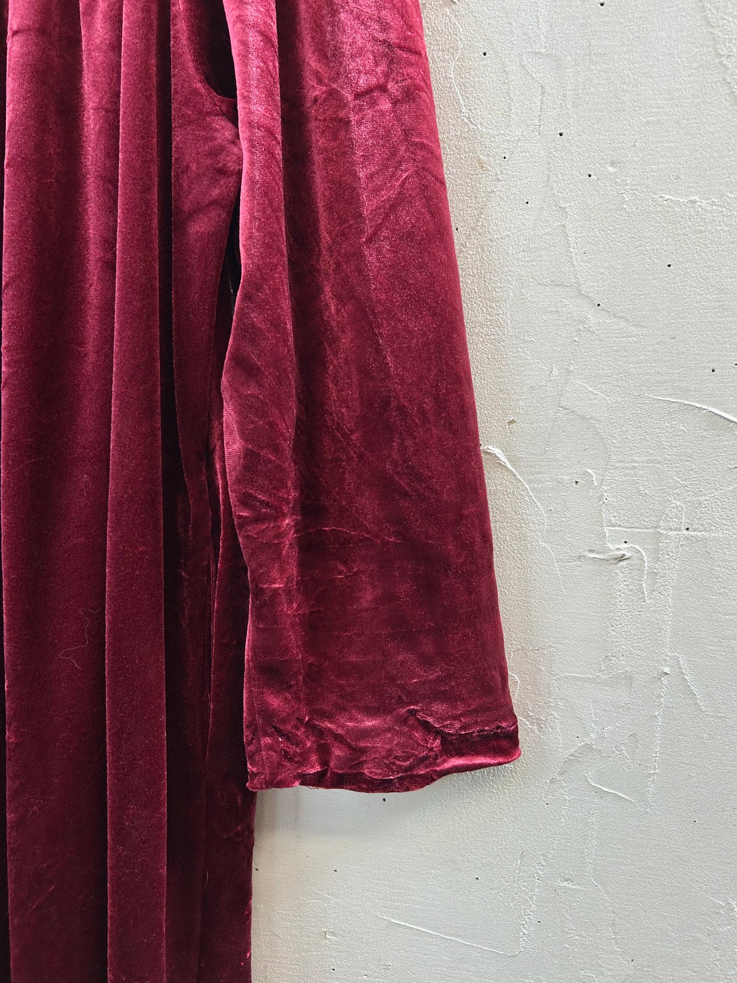 Vintage Velours Dress MADE IN USA [L29212]